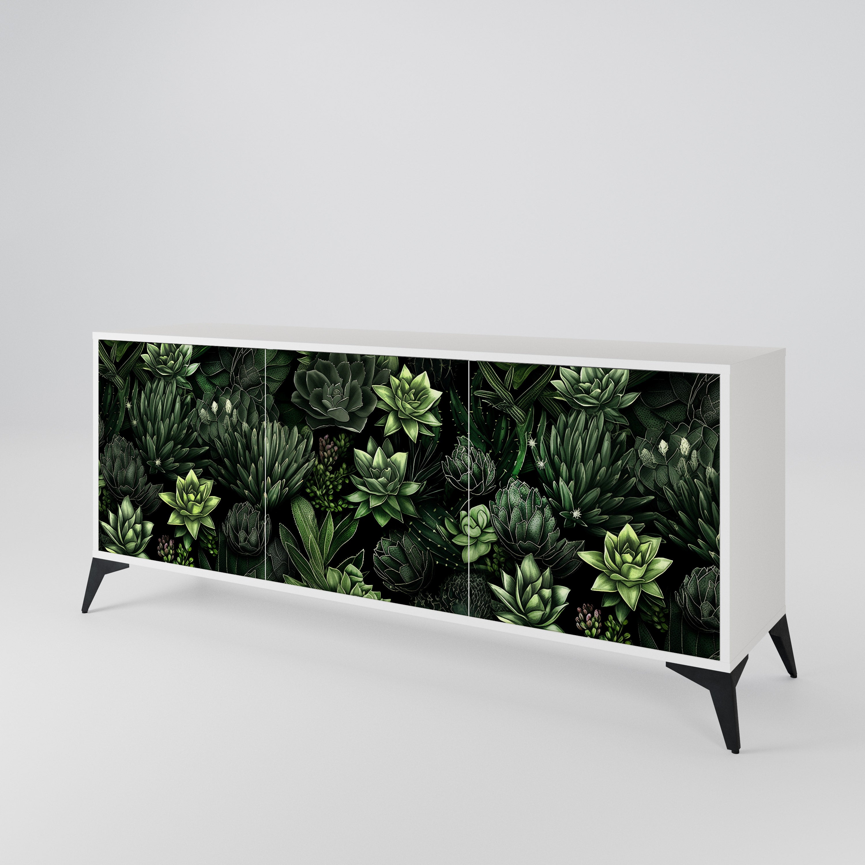 SUCCULENT JUNGLE 3-Door Sideboard