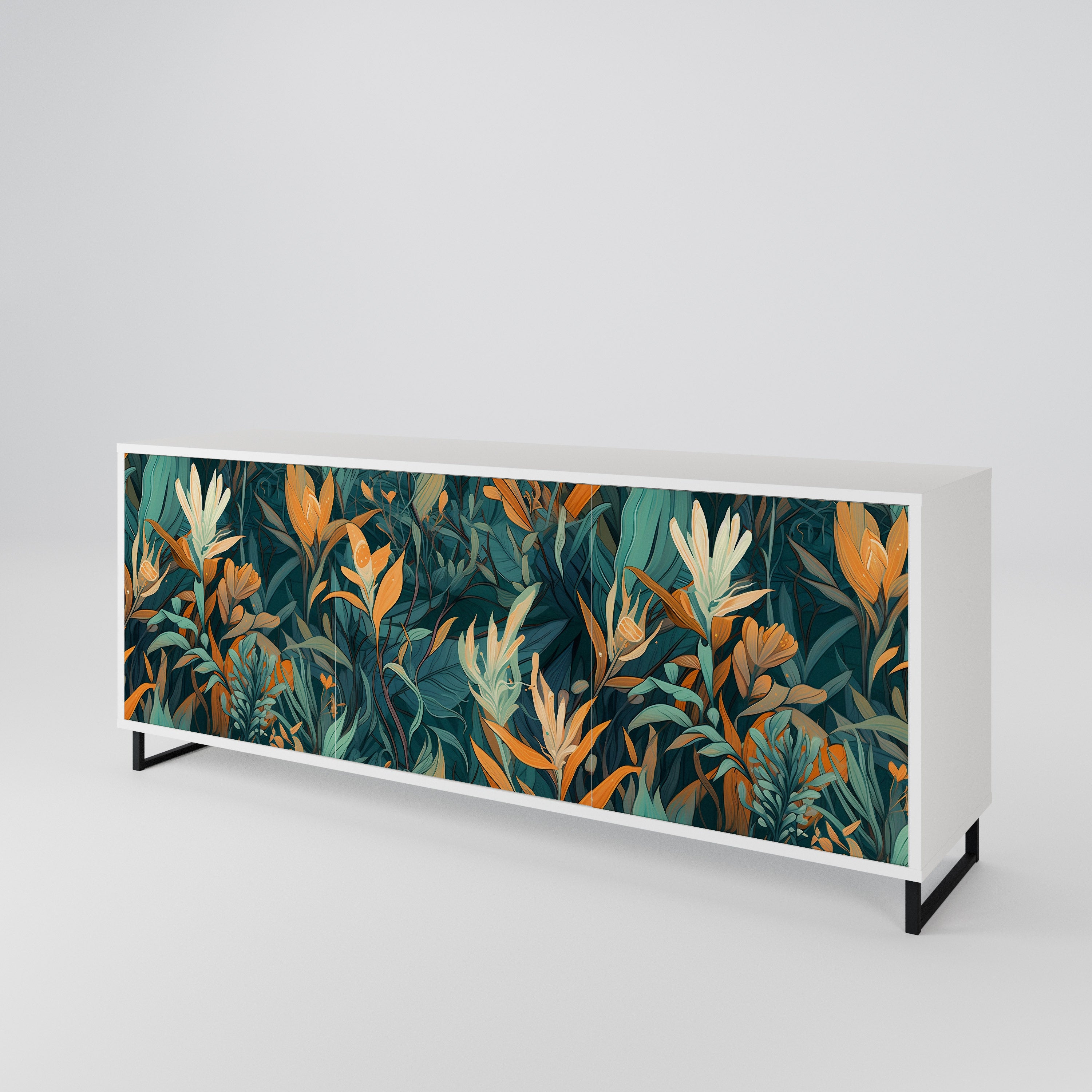 FLORAL SERENITY 3-Door Sideboard