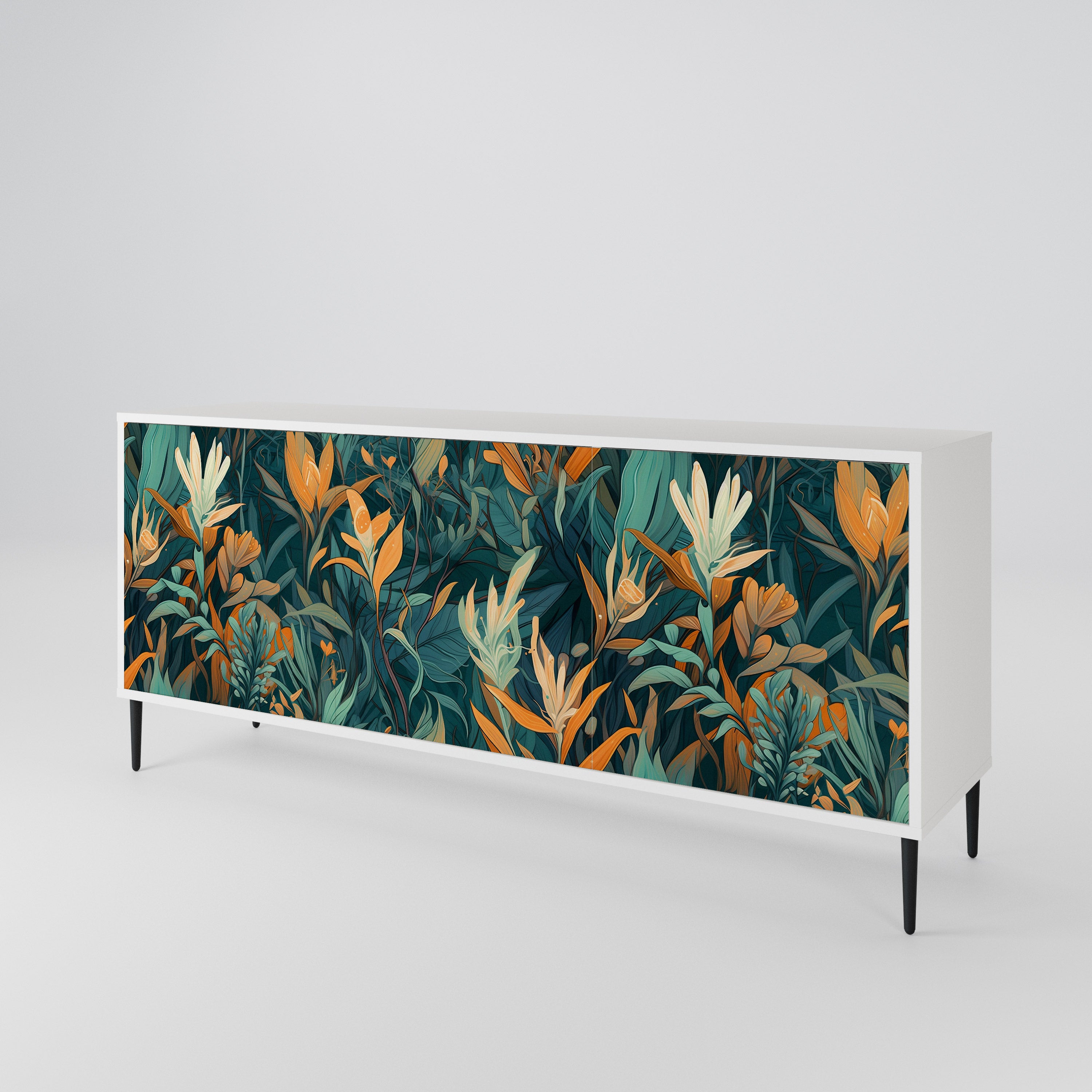 FLORAL SERENITY 3-Door Sideboard