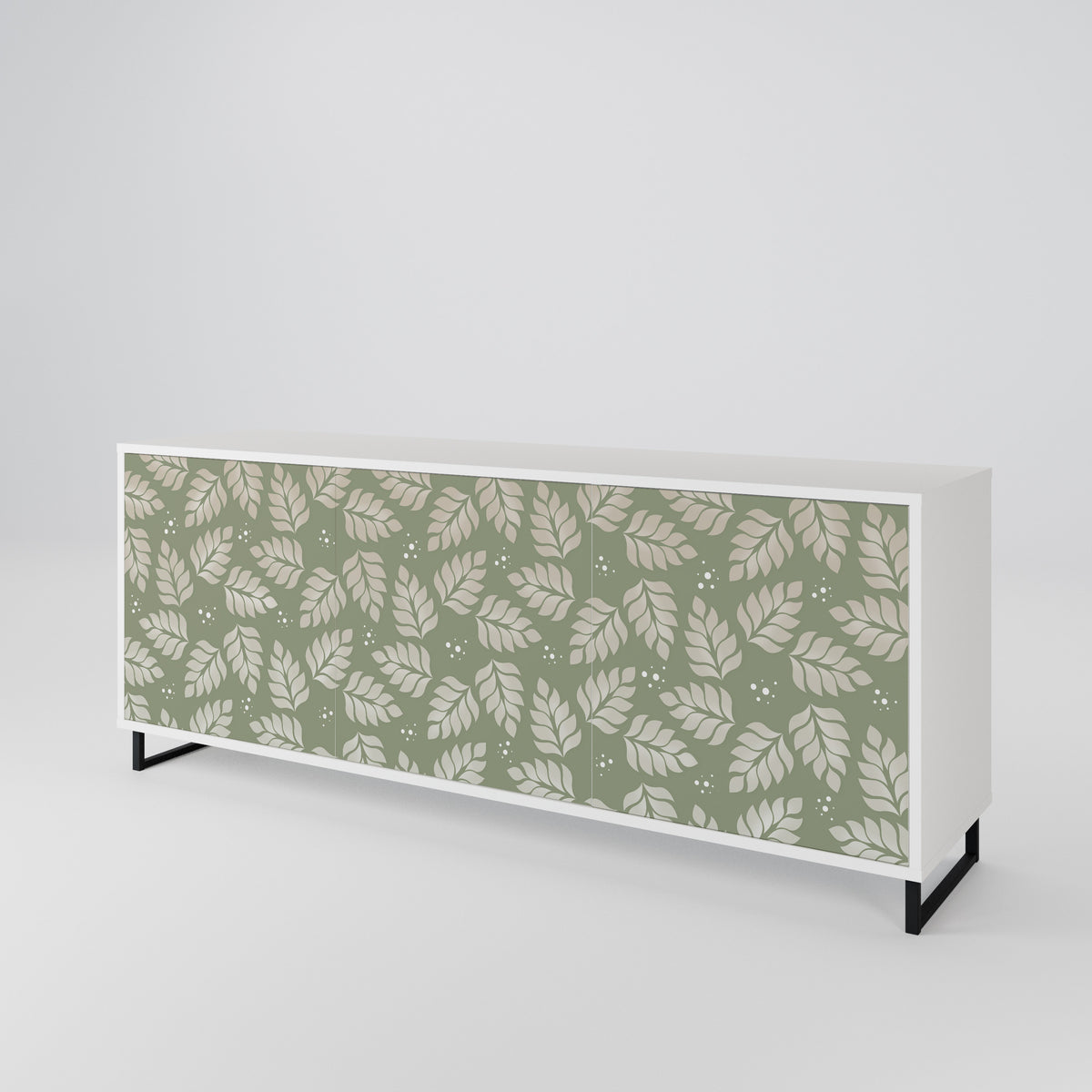 LEAVES ON GREEN 3-Door Sideboard