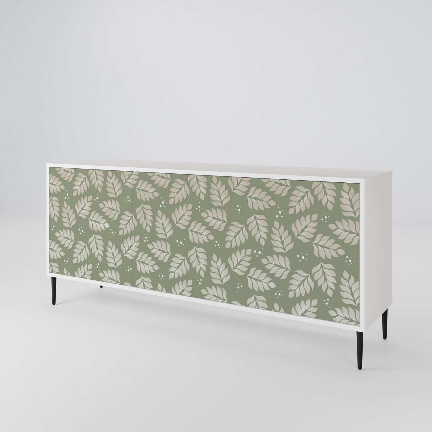 LEAVES ON GREEN 3-Door Sideboard