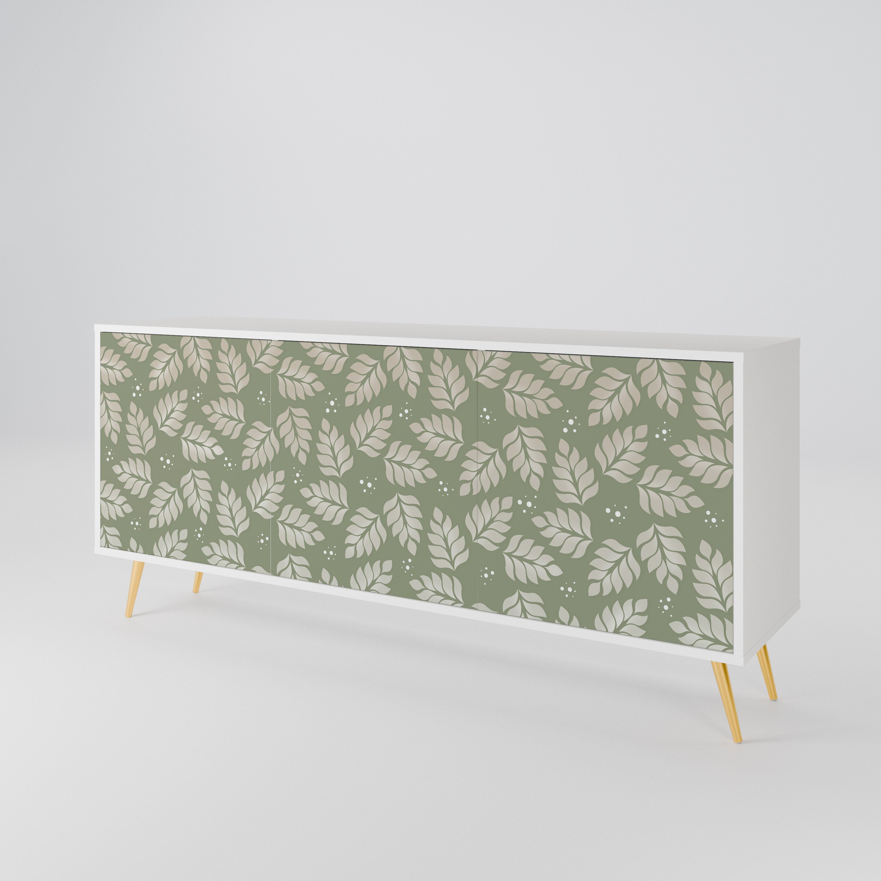 LEAVES ON GREEN 3-Door Sideboard