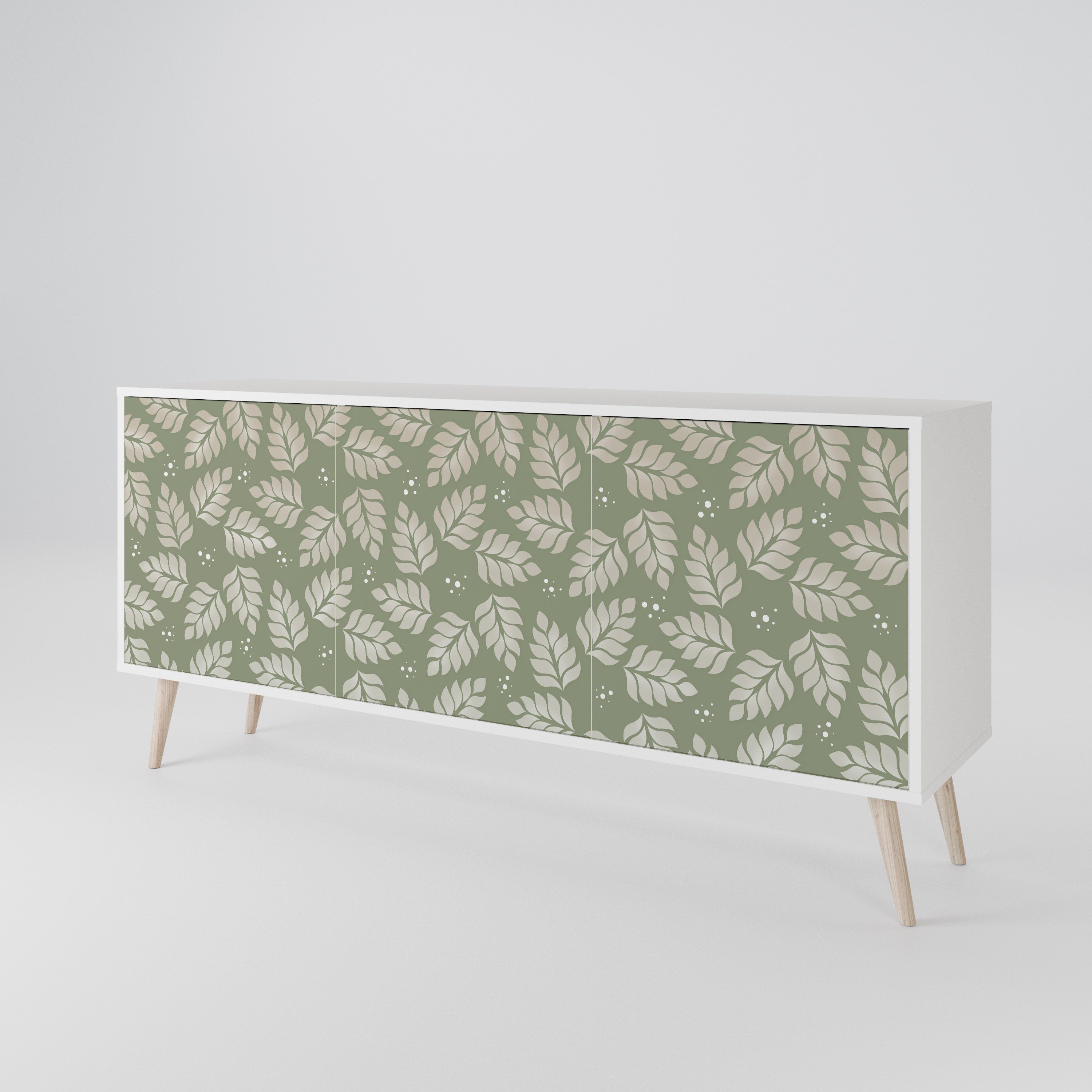 LEAVES ON GREEN 3-Door Sideboard