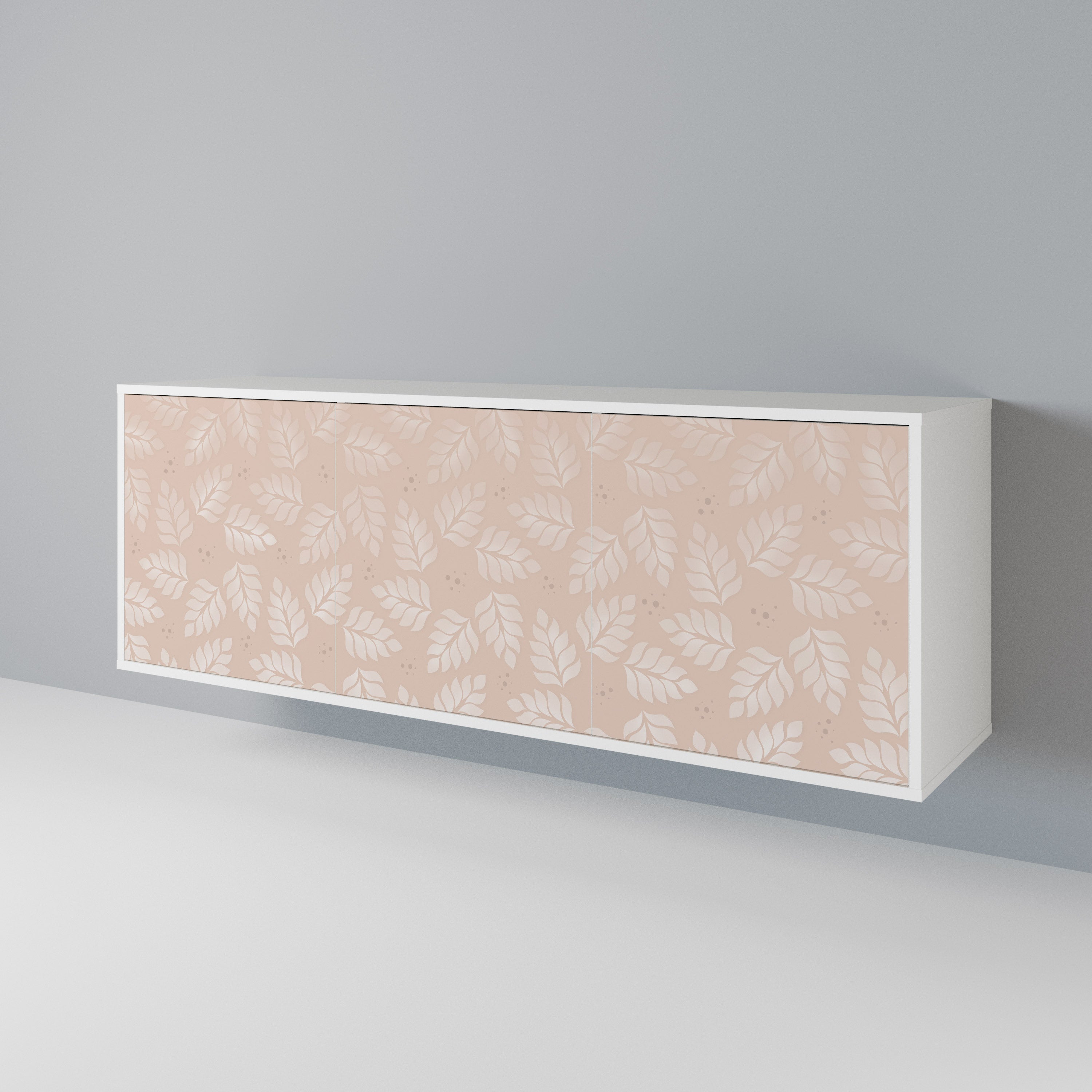 LEAVES ON BEIGE 3-Door Sideboard