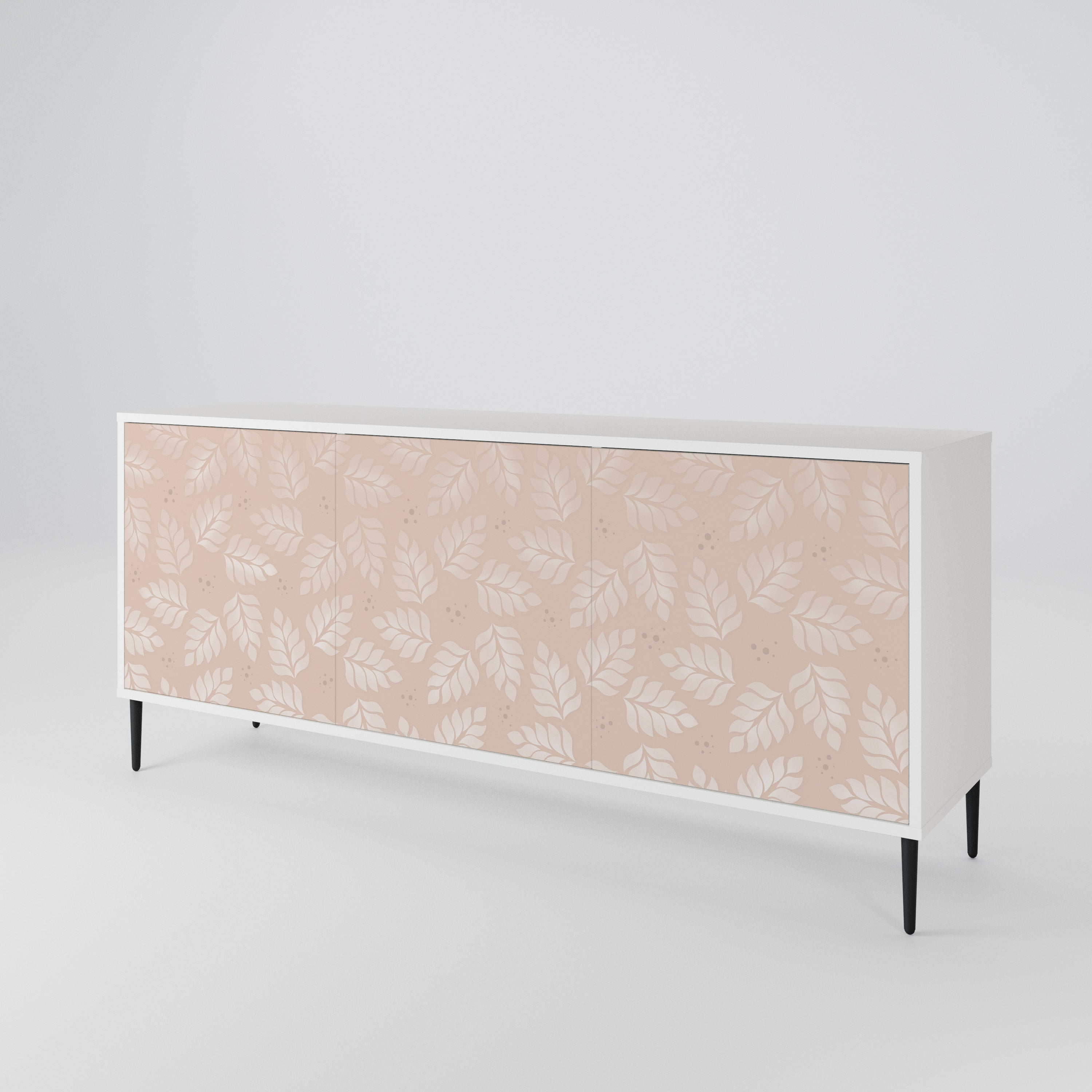 LEAVES ON BEIGE 3-Door Sideboard