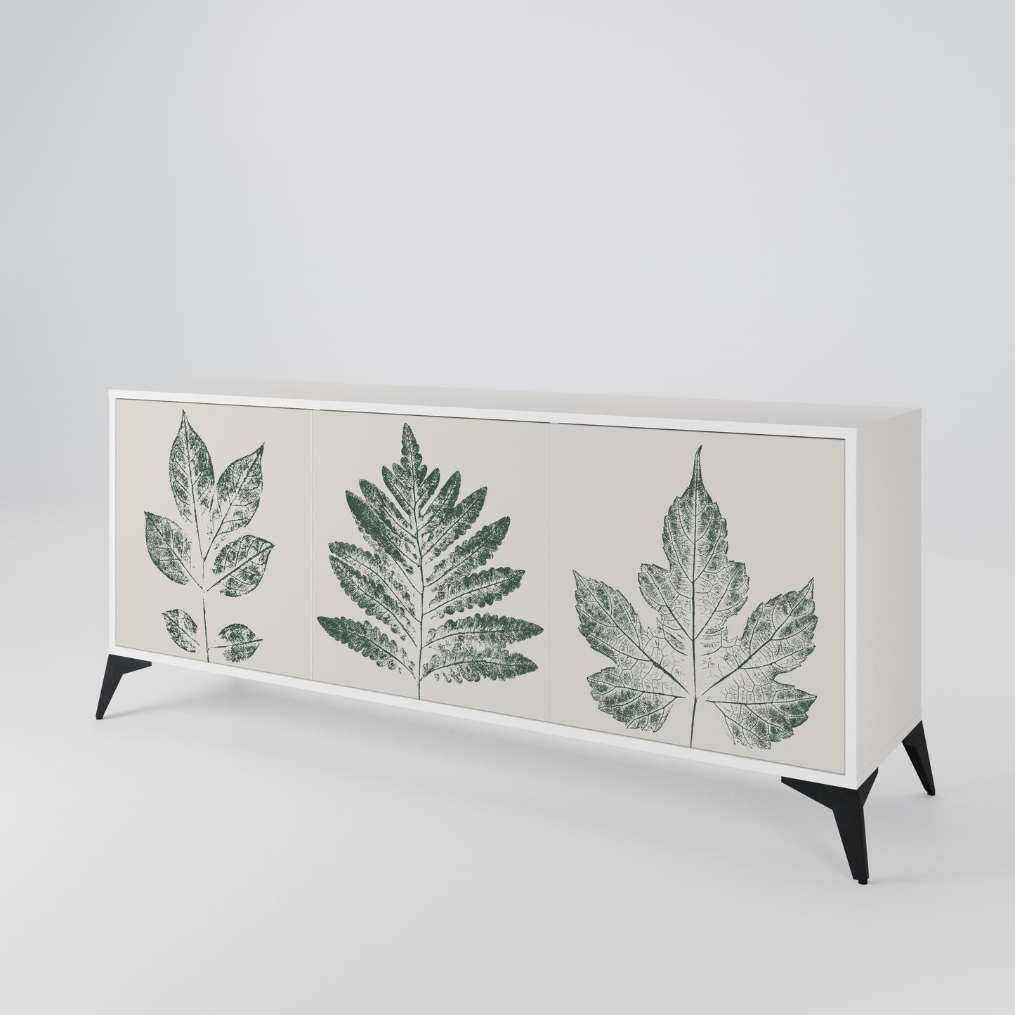GREEN LEAFY STAMPS 3-Door Sideboard
