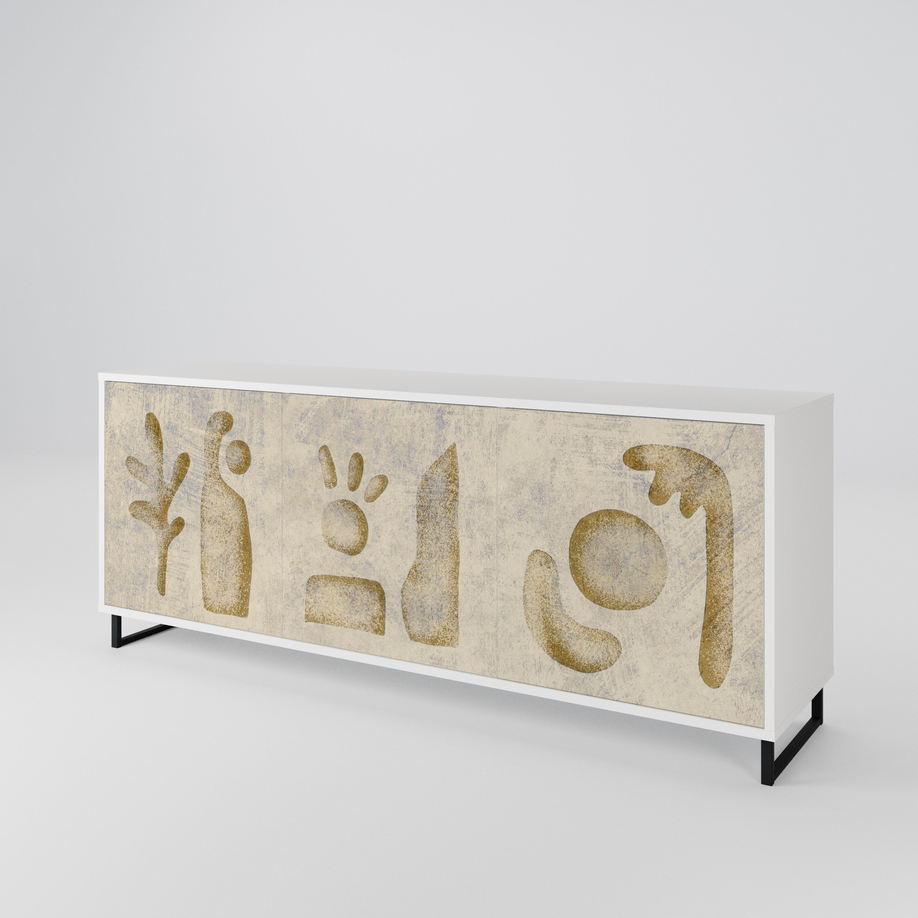 SAND SCULPTURES 3-Door Sideboard