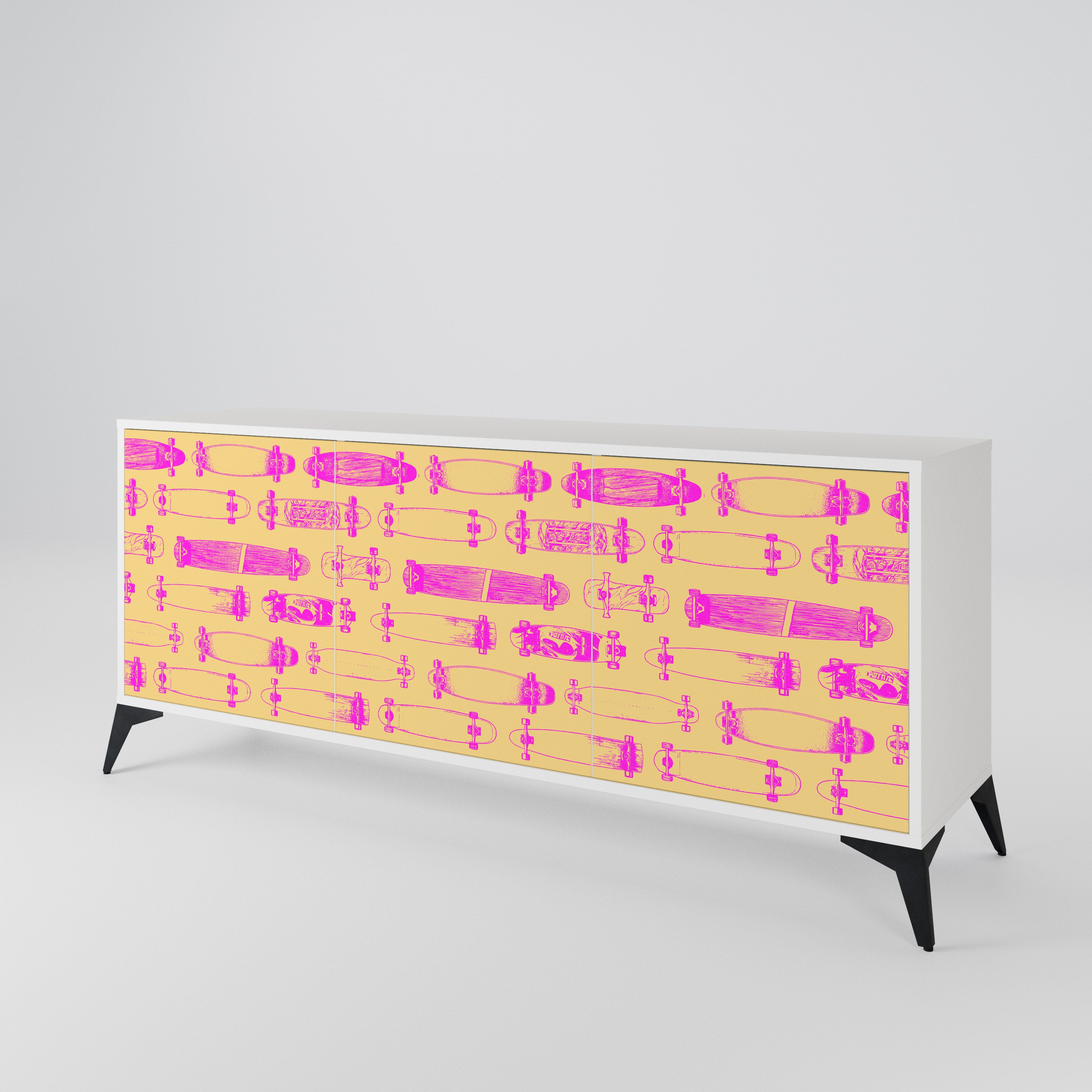 SKATEBOARD ARTISTRY 3-Door Sideboard