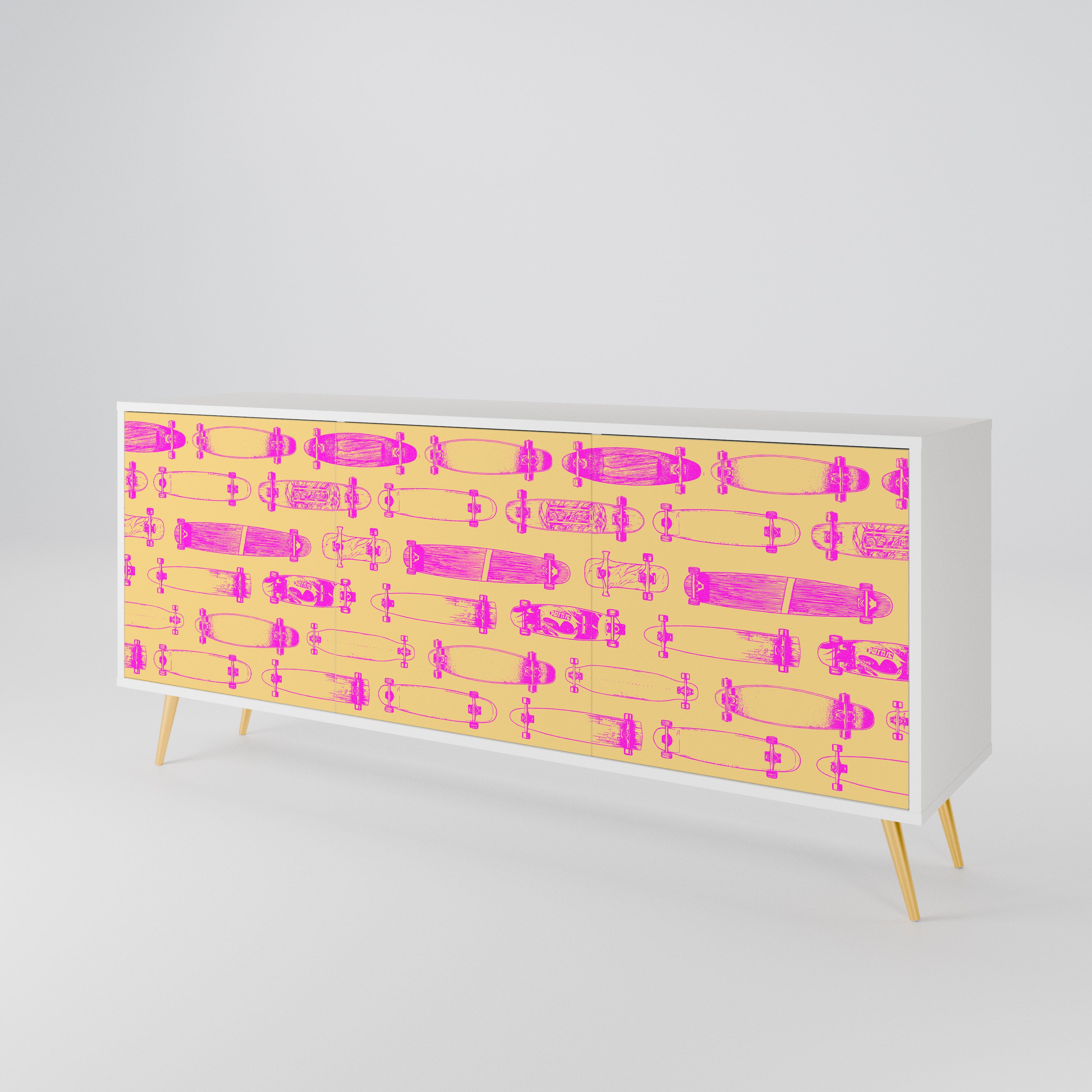 SKATEBOARD ARTISTRY 3-Door Sideboard