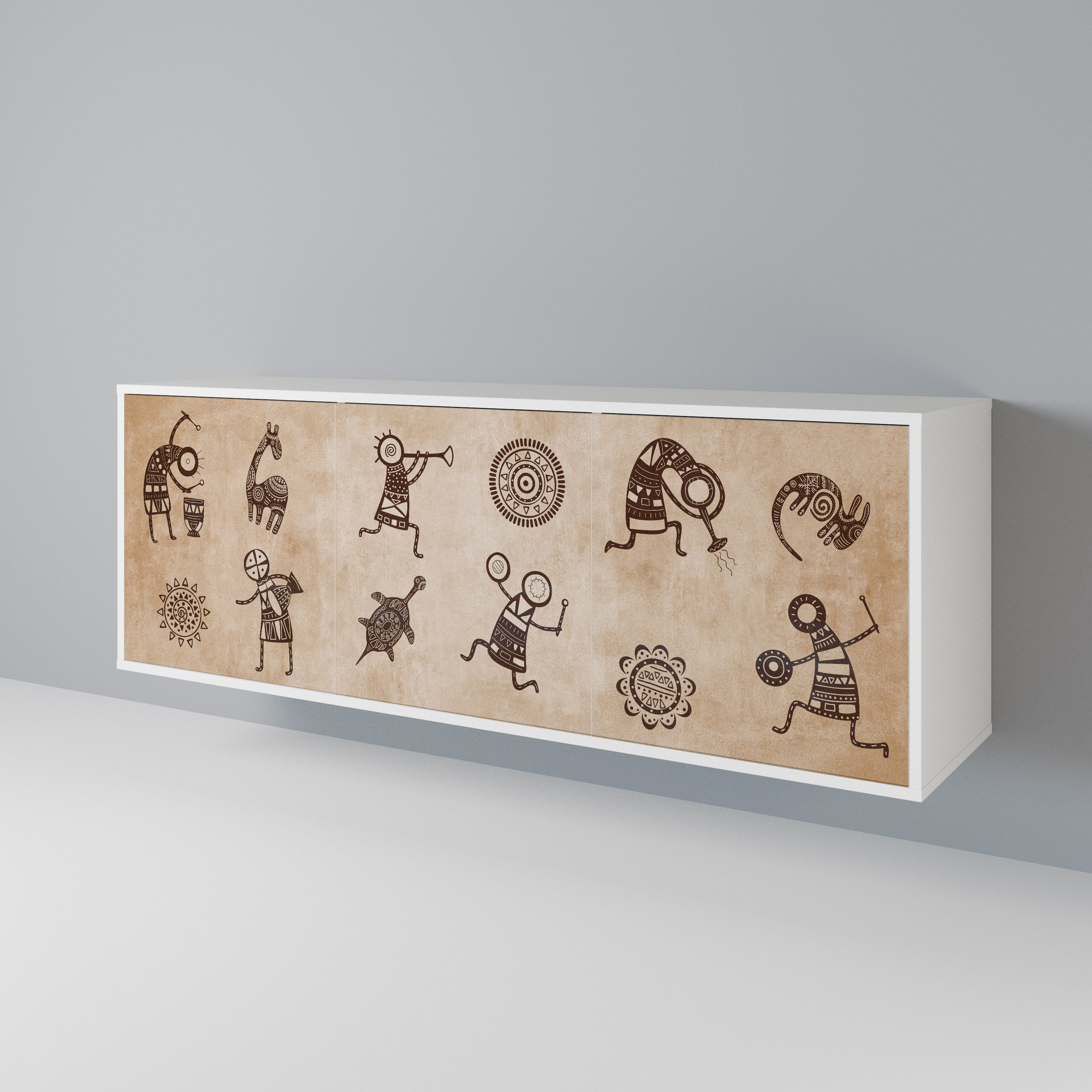 AFRICAN STYLE 3-Door Sideboard