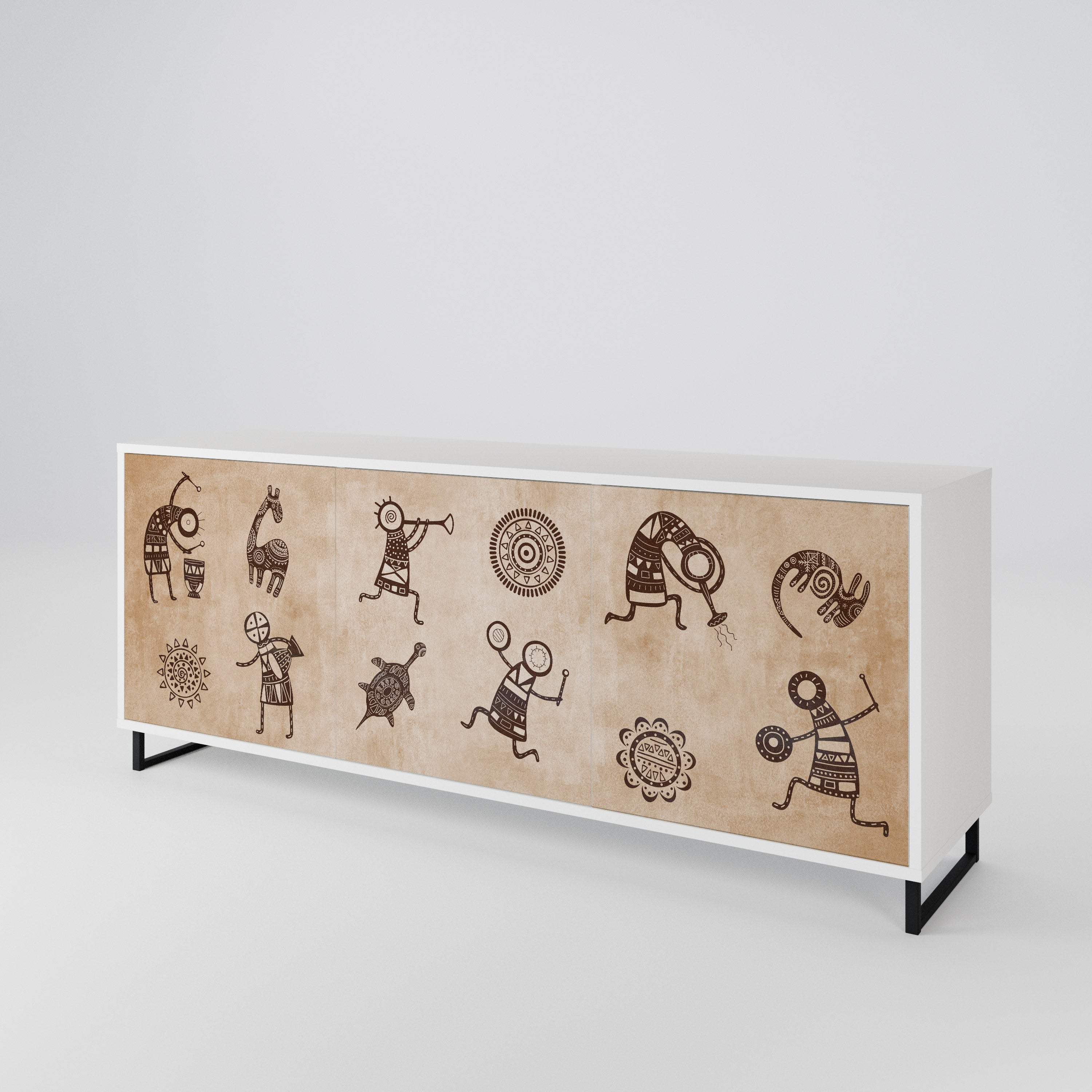 AFRICAN STYLE 3-Door Sideboard