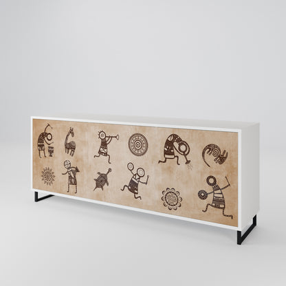 AFRICAN STYLE 3-Door Sideboard