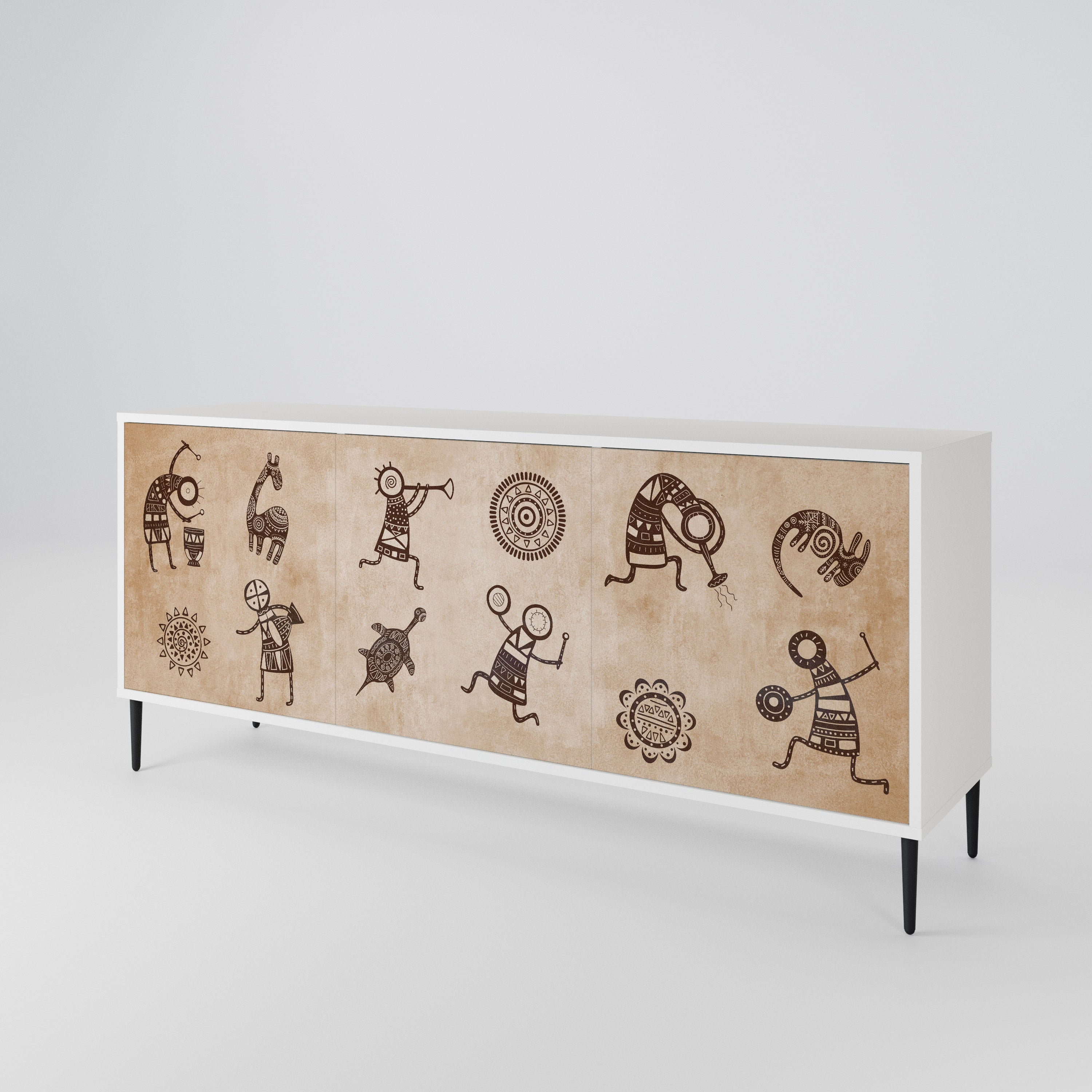 AFRICAN STYLE 3-Door Sideboard