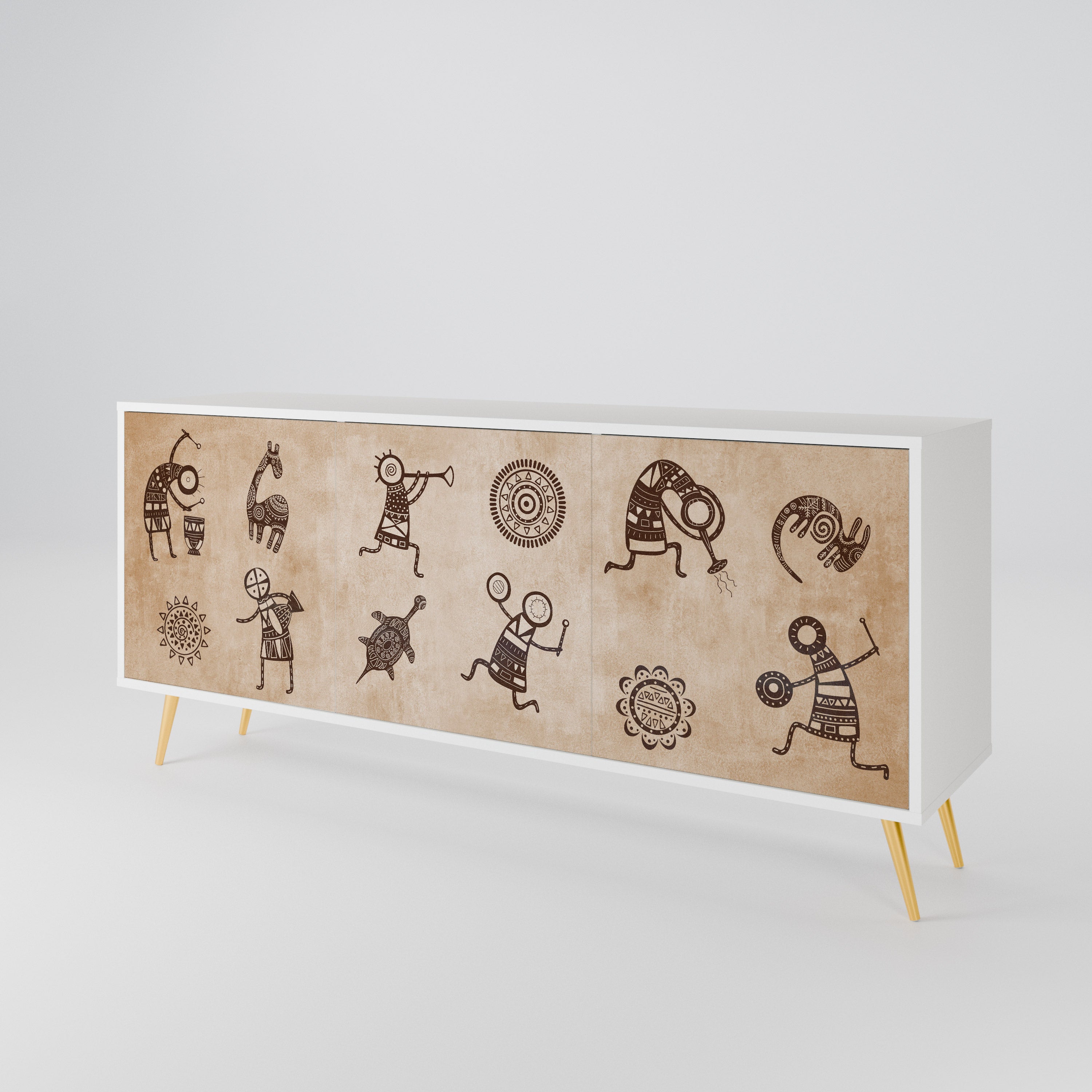 AFRICAN STYLE 3-Door Sideboard