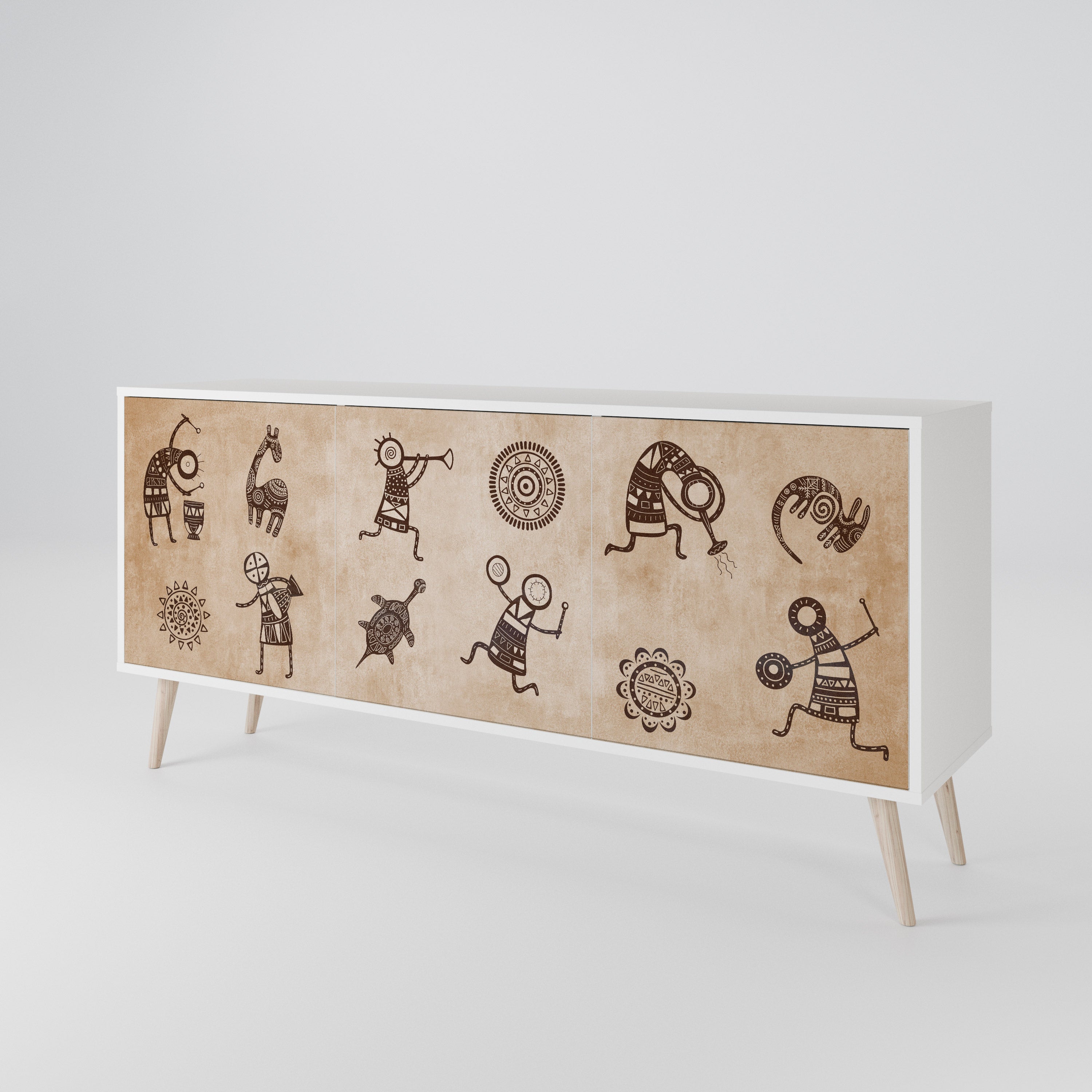 AFRICAN STYLE 3-Door Sideboard