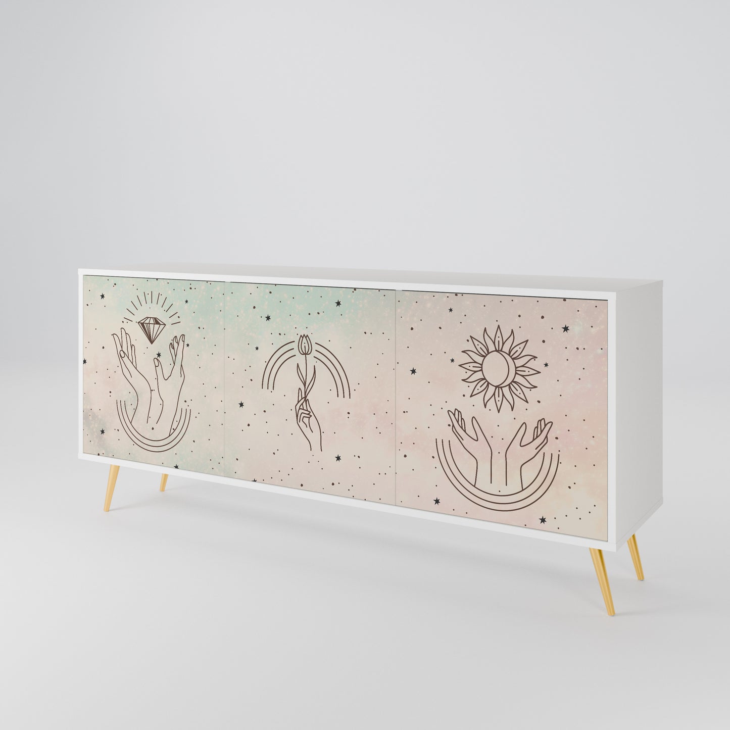 DELICATE BEAUTY 3-Door Sideboard