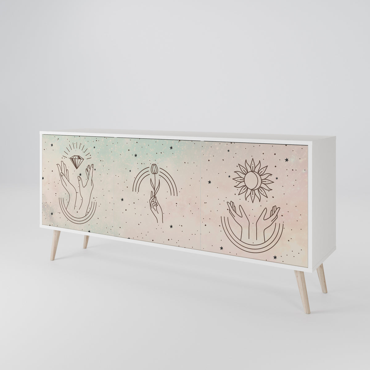DELICATE BEAUTY 3-Door Sideboard