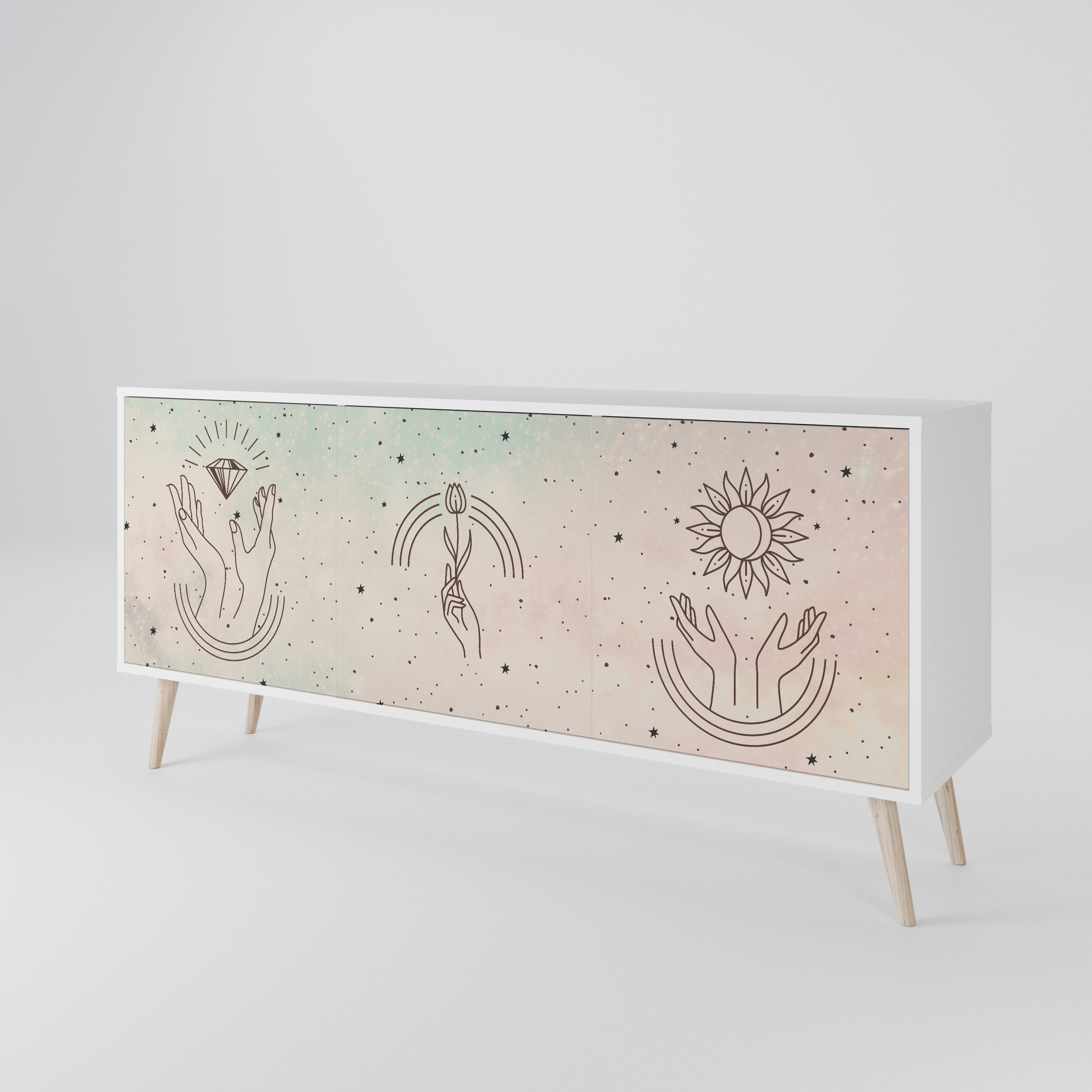 DELICATE BEAUTY 3-Door Sideboard