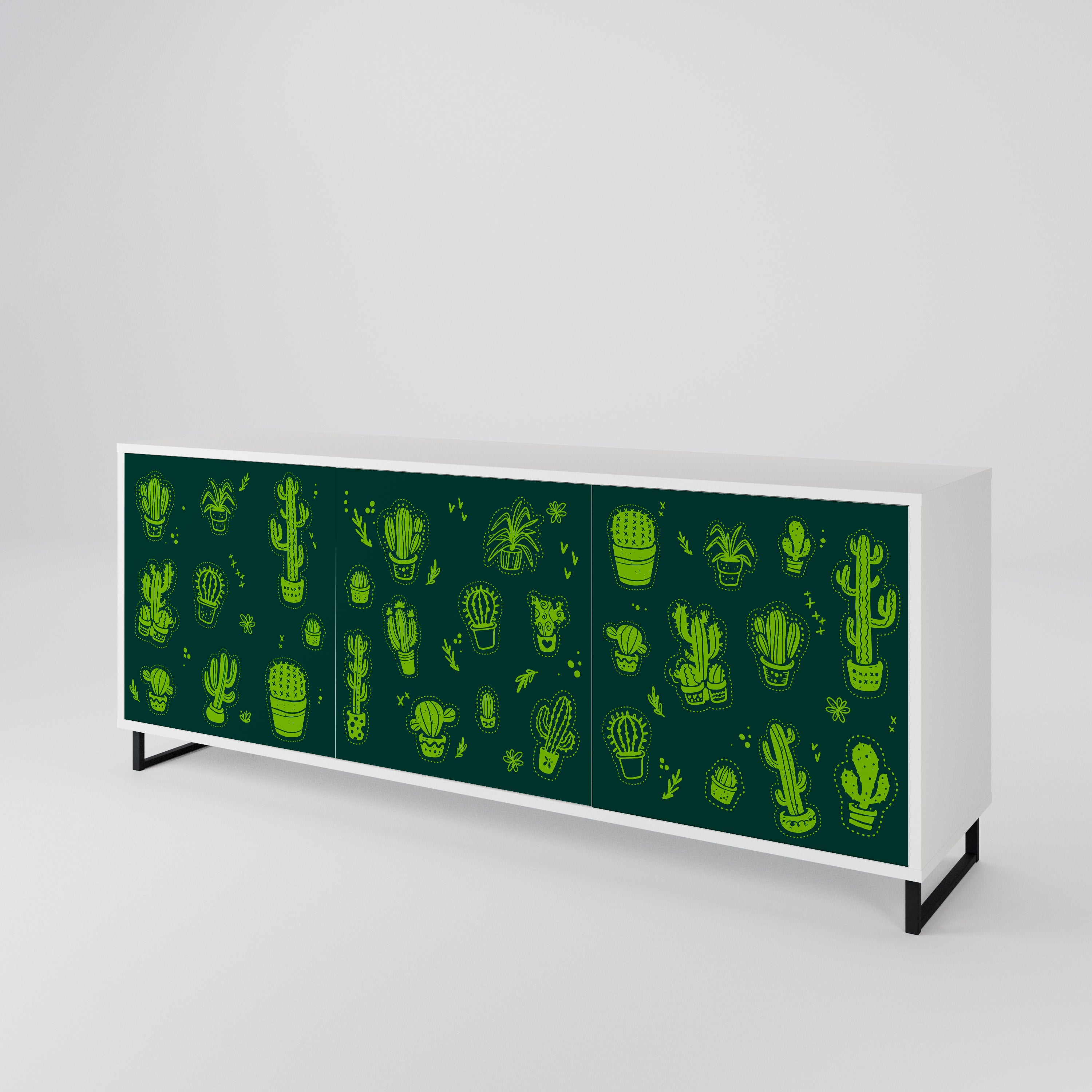 DESERT GREEN 3-Door Sideboard