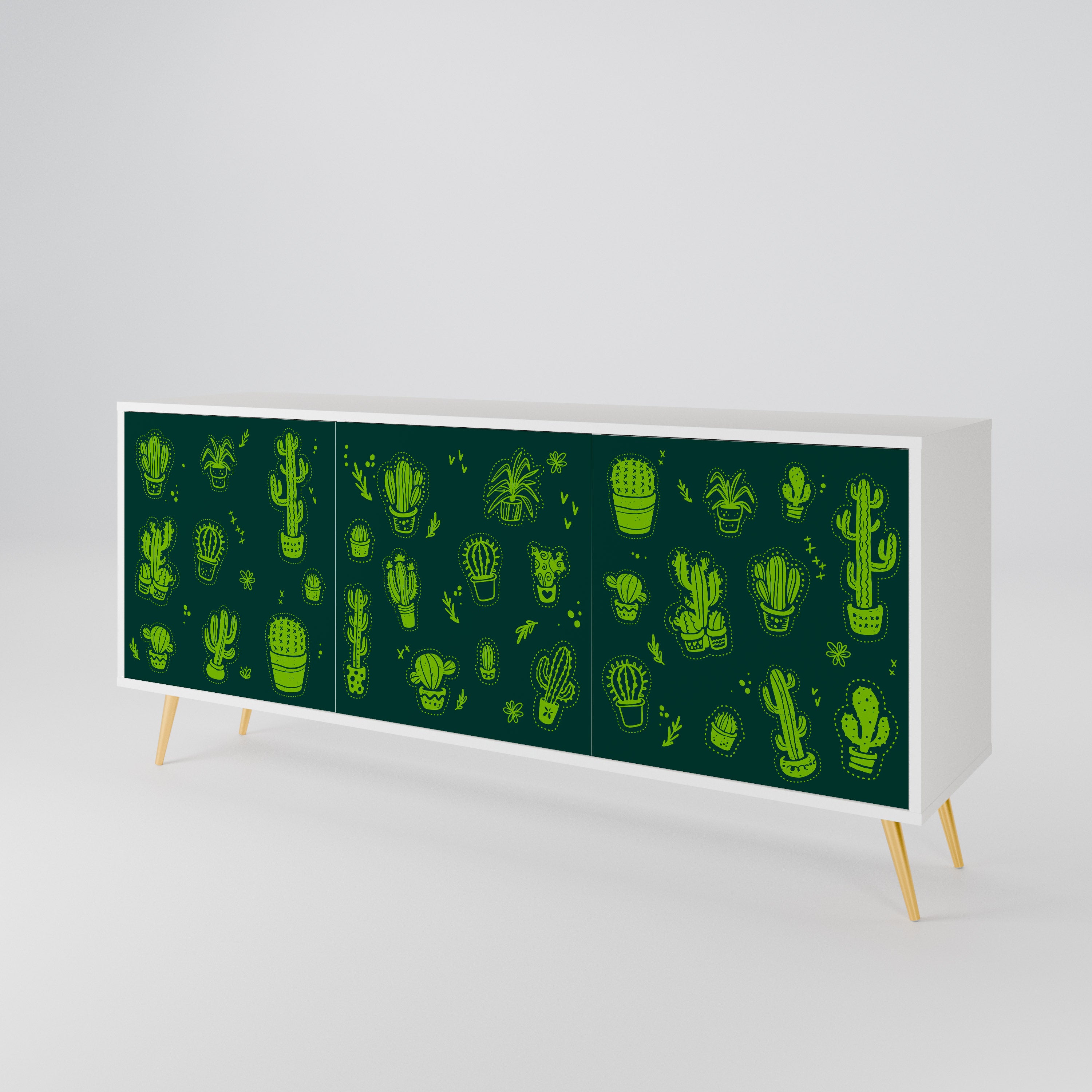 DESERT GREEN 3-Door Sideboard