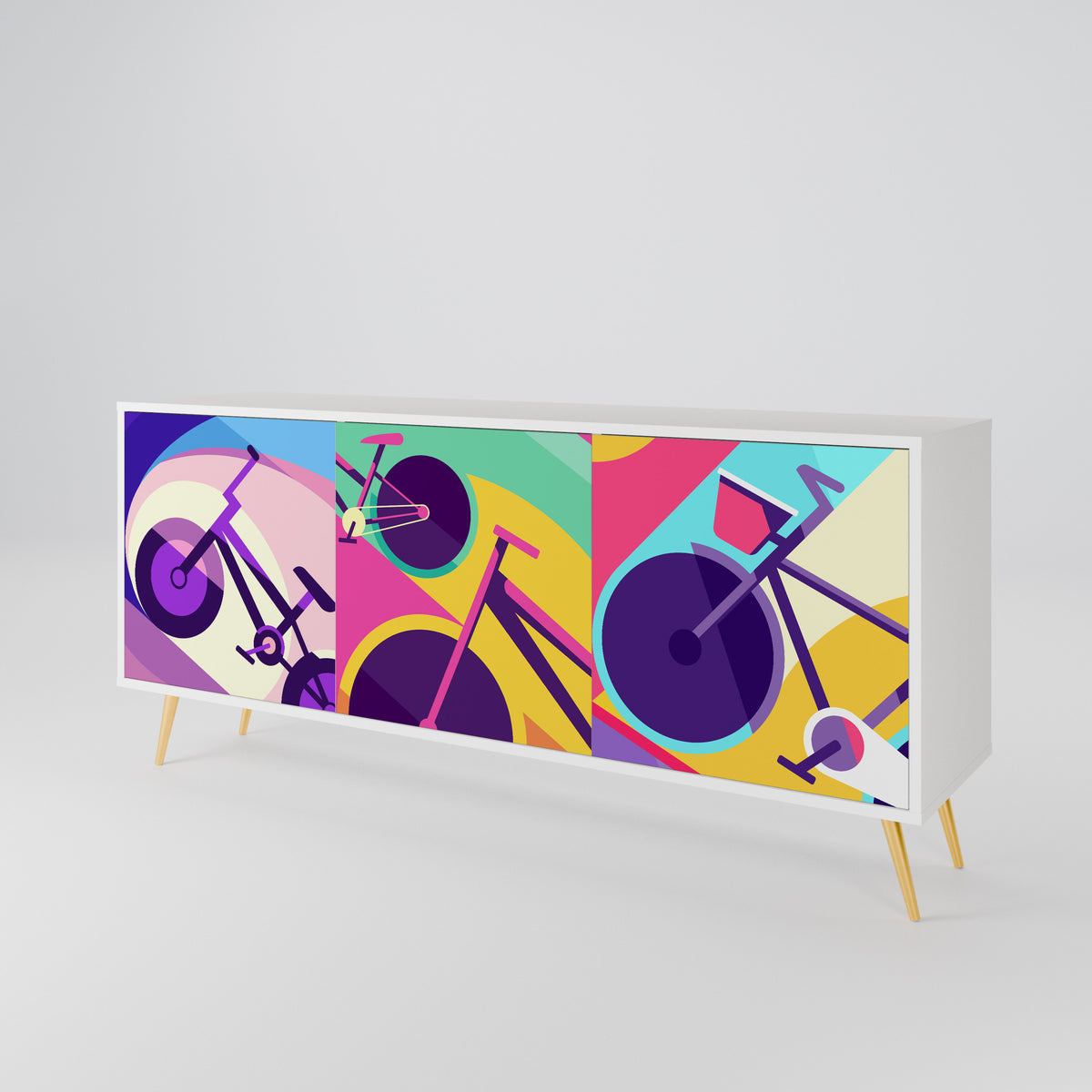 BIKE DREAMS 3-Door Sideboard