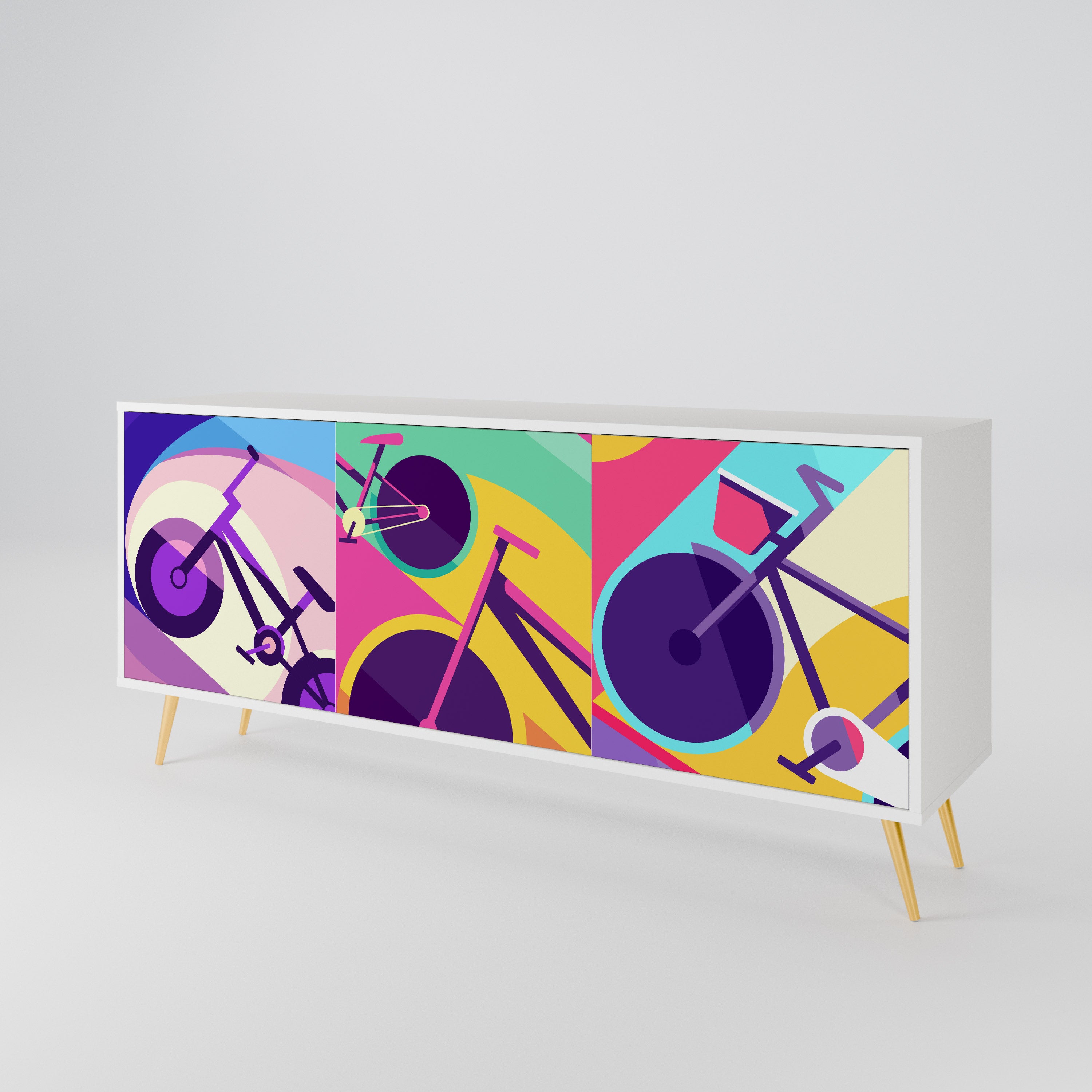 BIKE DREAMS 3-Door Sideboard