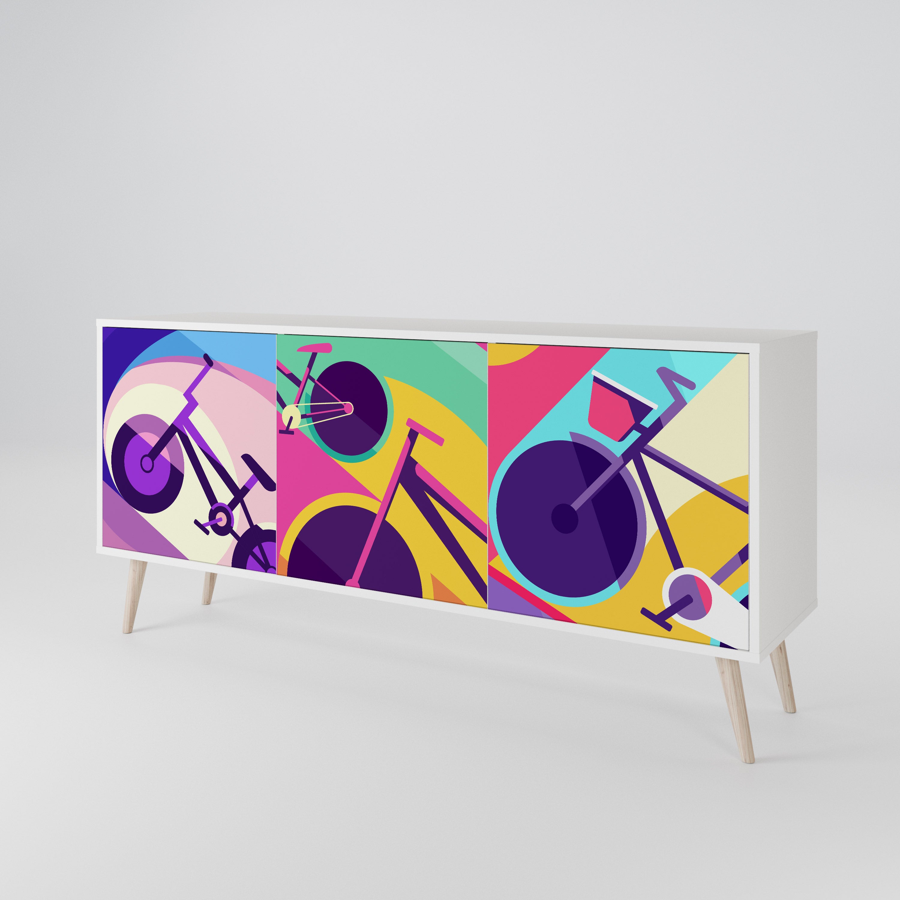 BIKE DREAMS 3-Door Sideboard