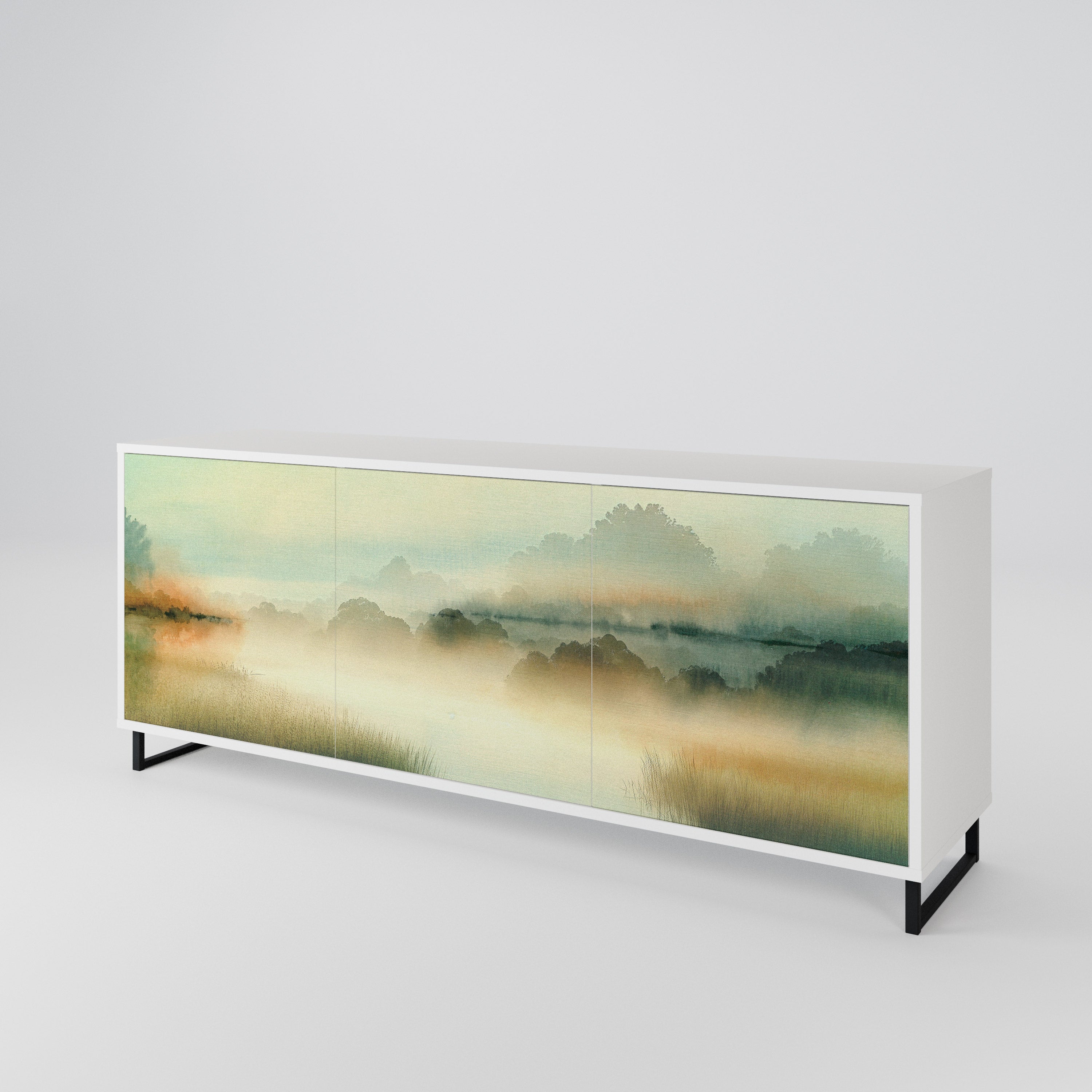 MORNING BY THE LAKE 3-Door Sideboard