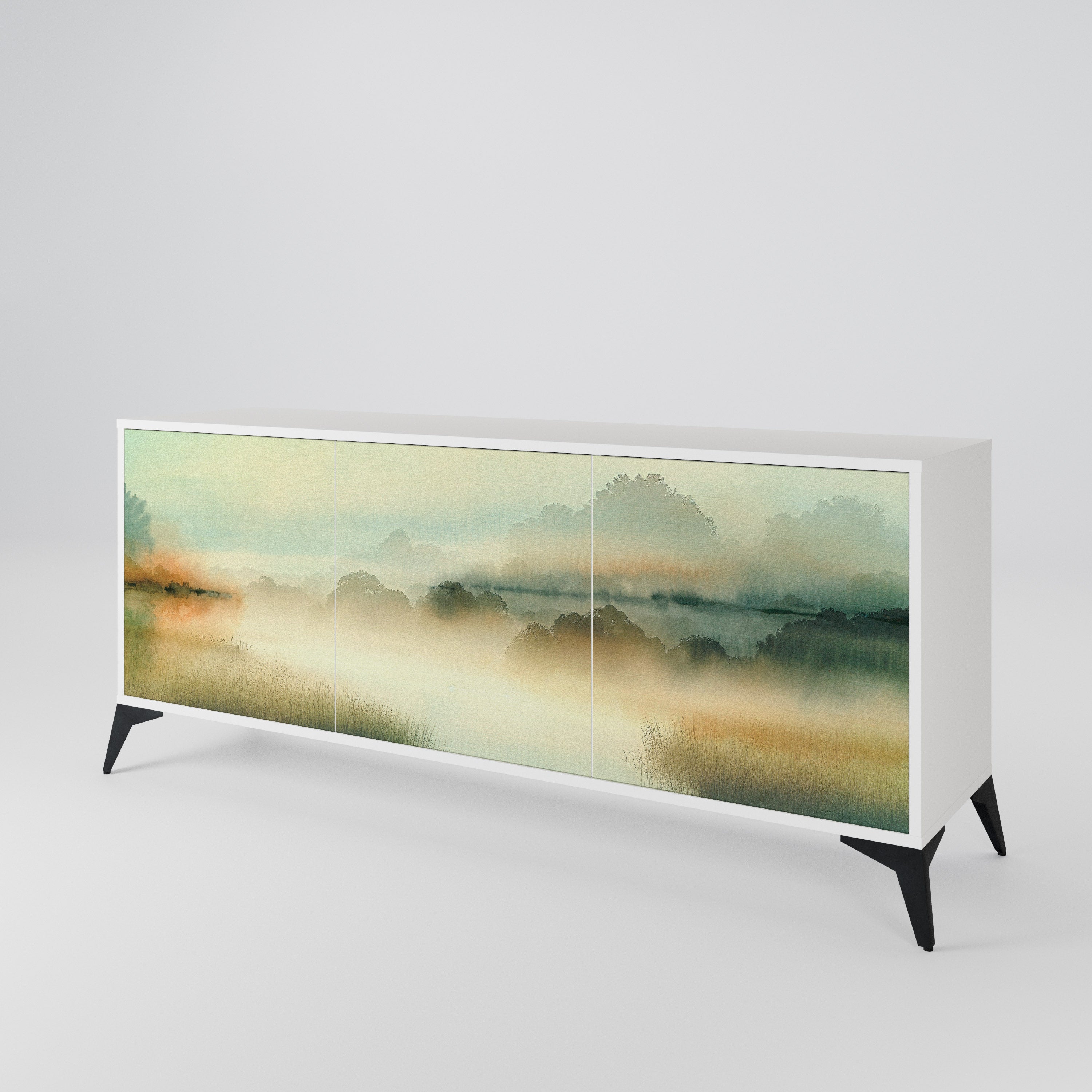 MORNING BY THE LAKE 3-Door Sideboard