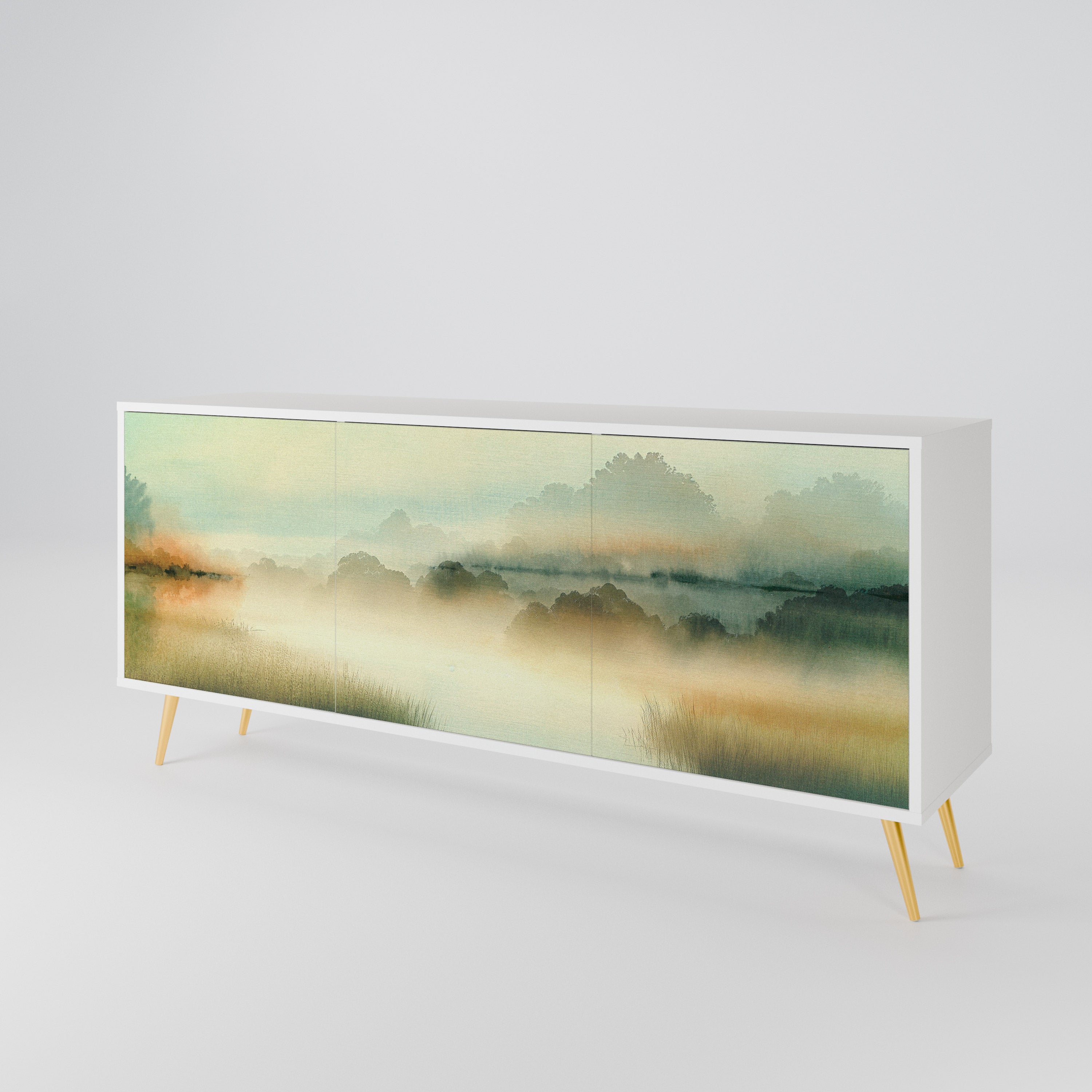 MORNING BY THE LAKE 3-Door Sideboard