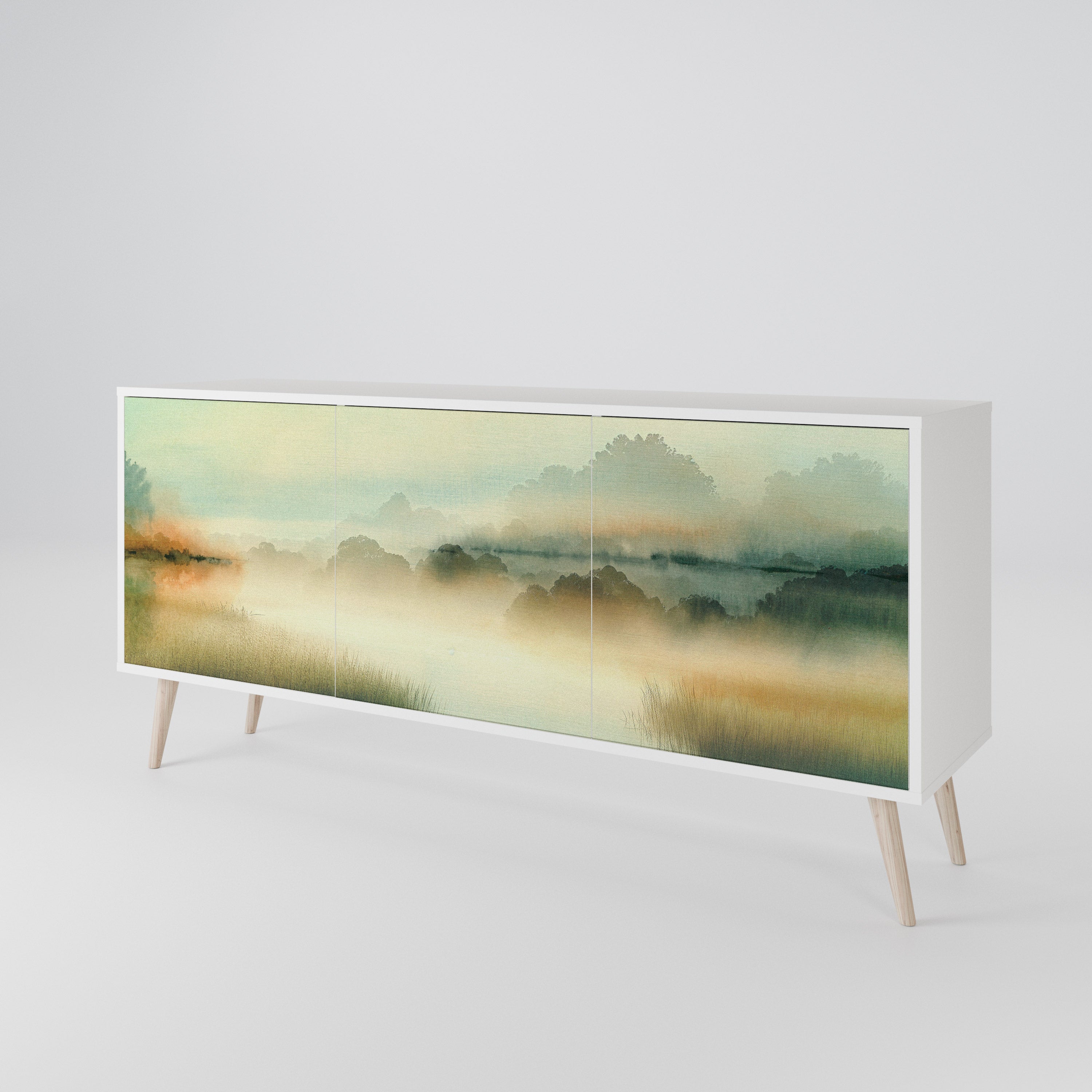 MORNING BY THE LAKE 3-Door Sideboard