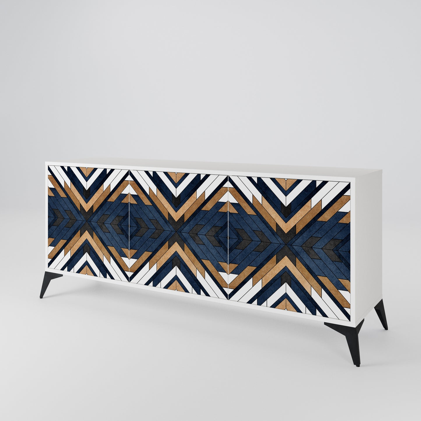 ARTFUL GEOMETRY 3-Door Sideboard