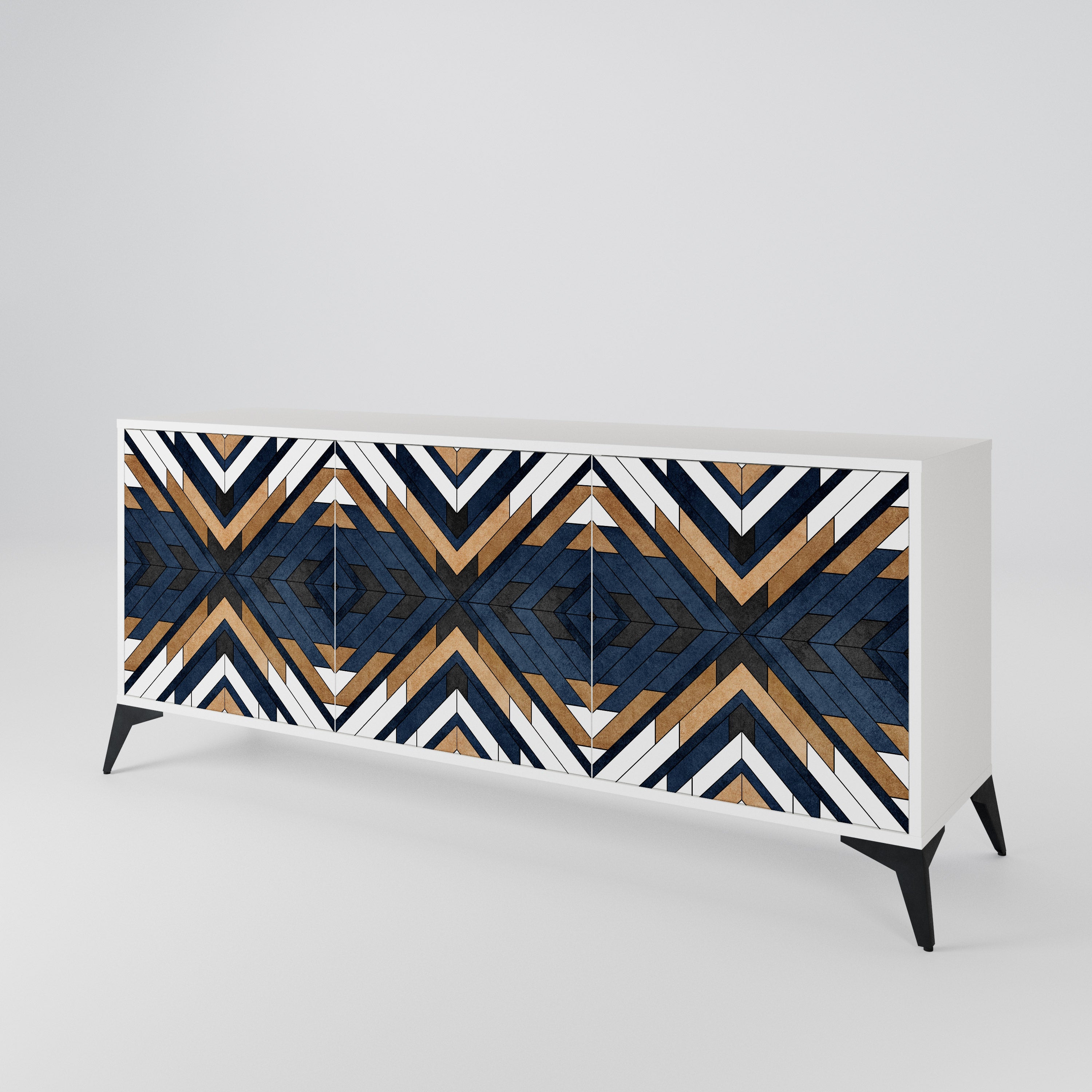 ARTFUL GEOMETRY 3-Door Sideboard