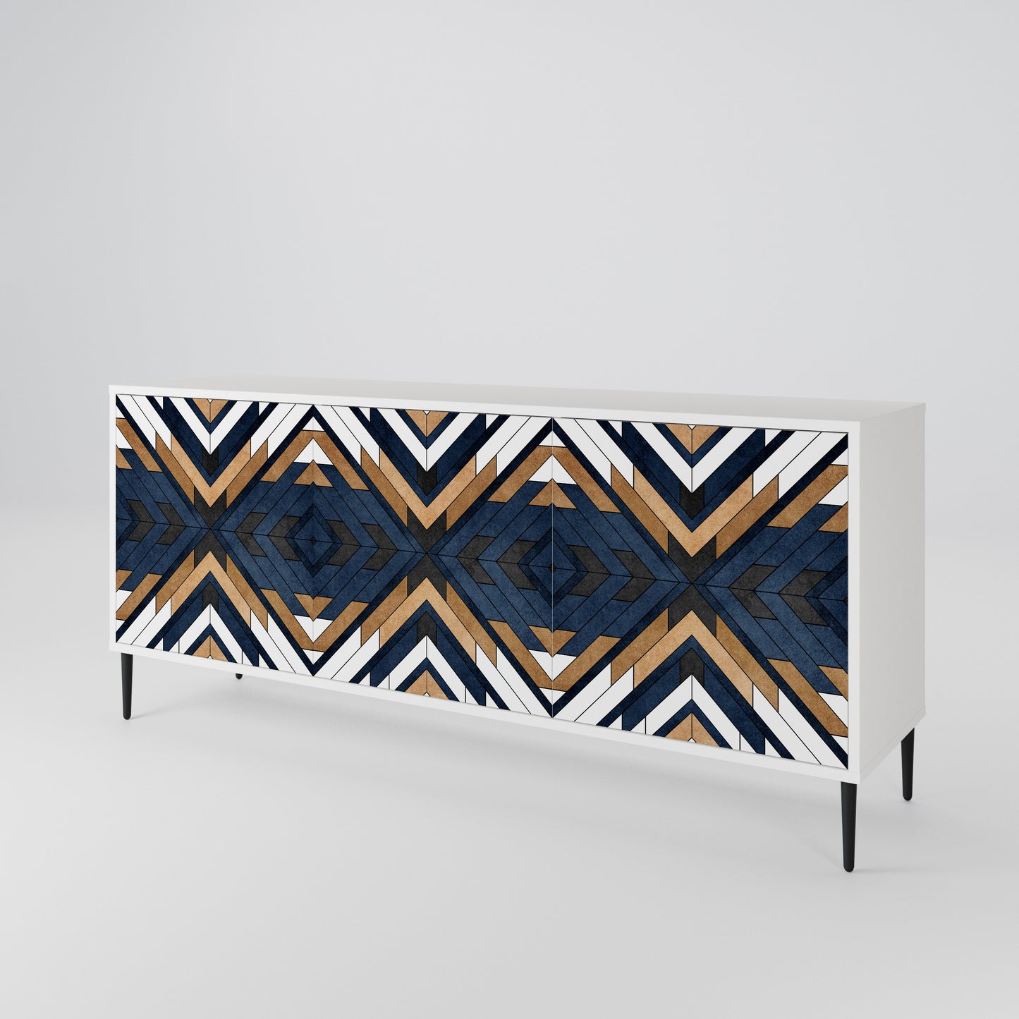 ARTFUL GEOMETRY 3-Door Sideboard
