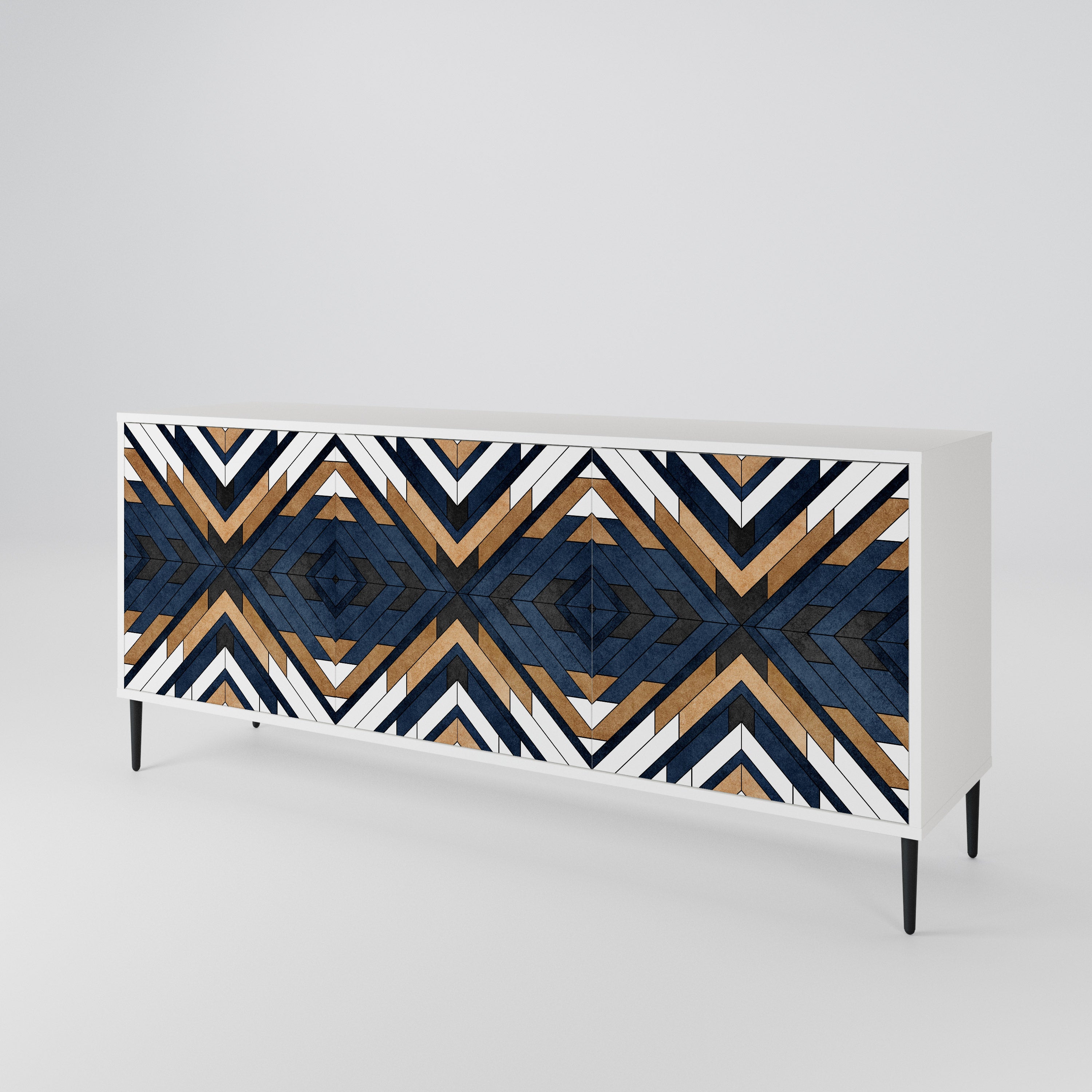 ARTFUL GEOMETRY 3-Door Sideboard