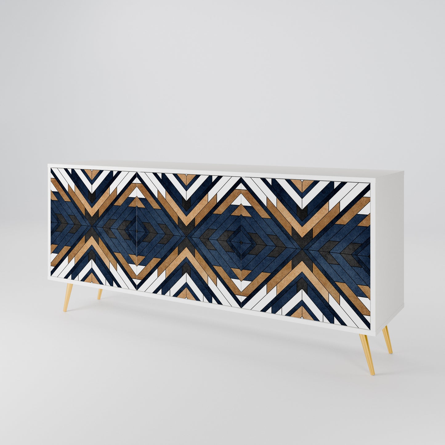 ARTFUL GEOMETRY 3-Door Sideboard