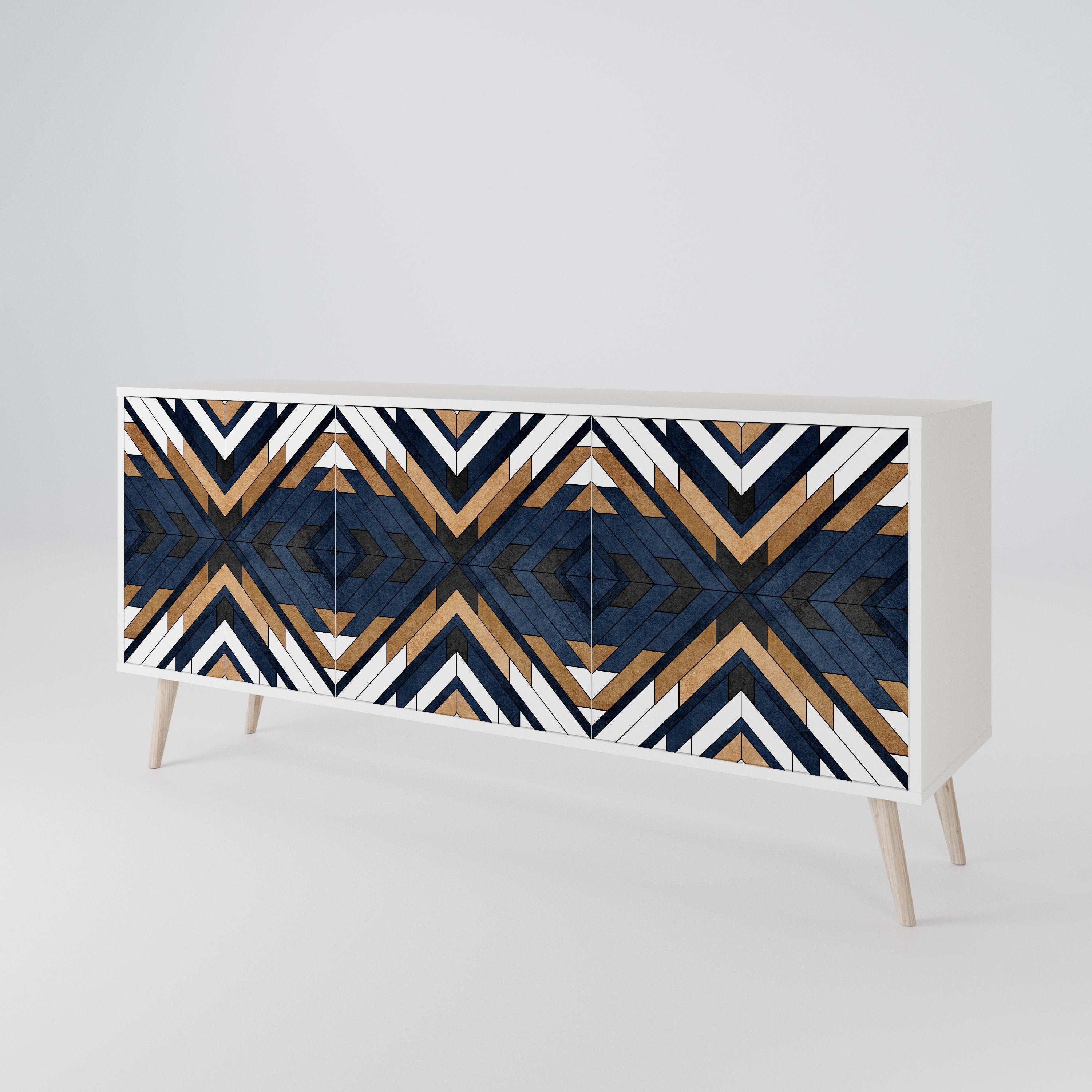 ARTFUL GEOMETRY 3-Door Sideboard