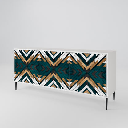 ARTISTIC GEOMETRY 3-Door Sideboard