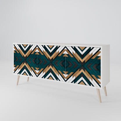 ARTISTIC GEOMETRY 3-Door Sideboard