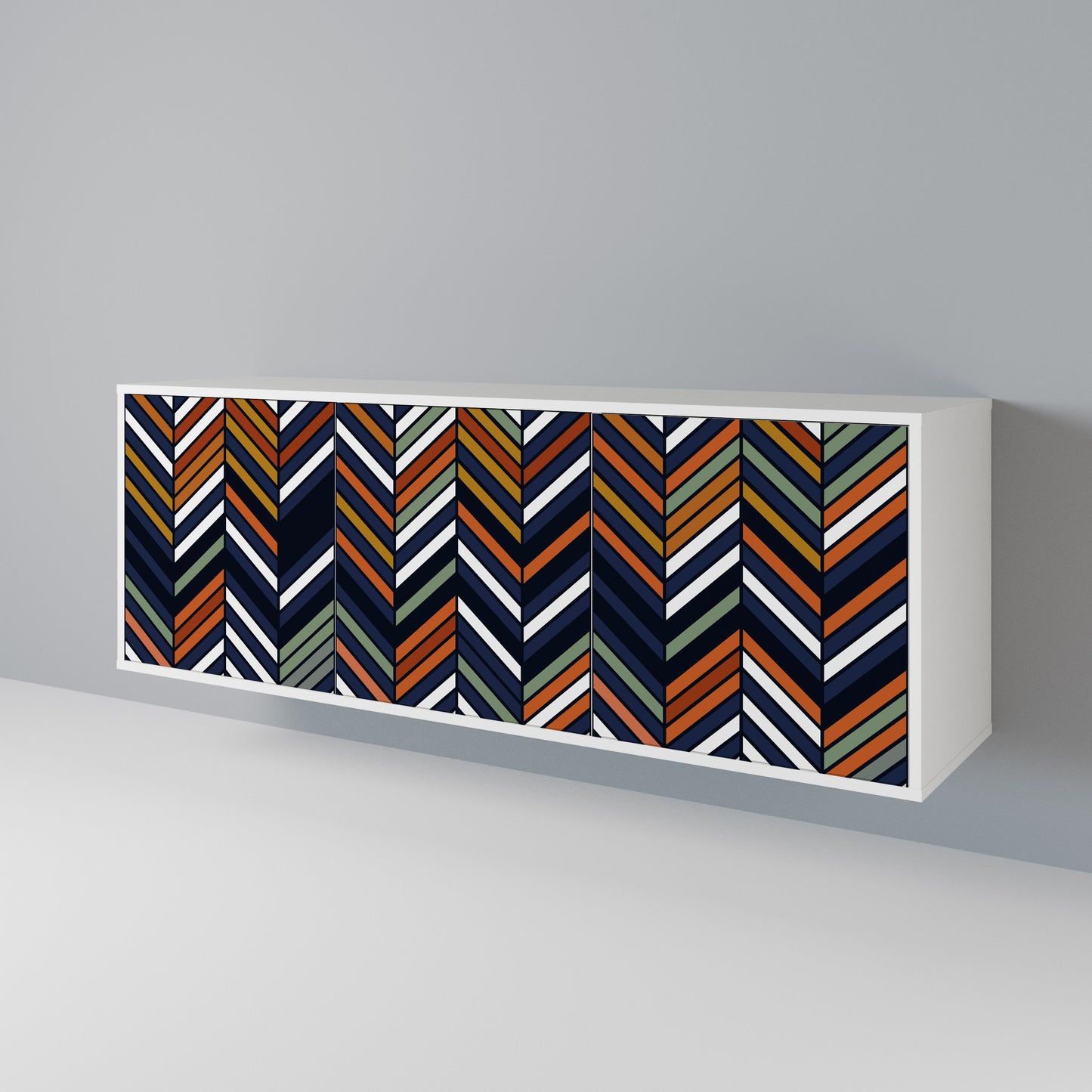 VIBRANT PATCHWORK 3-Door Sideboard