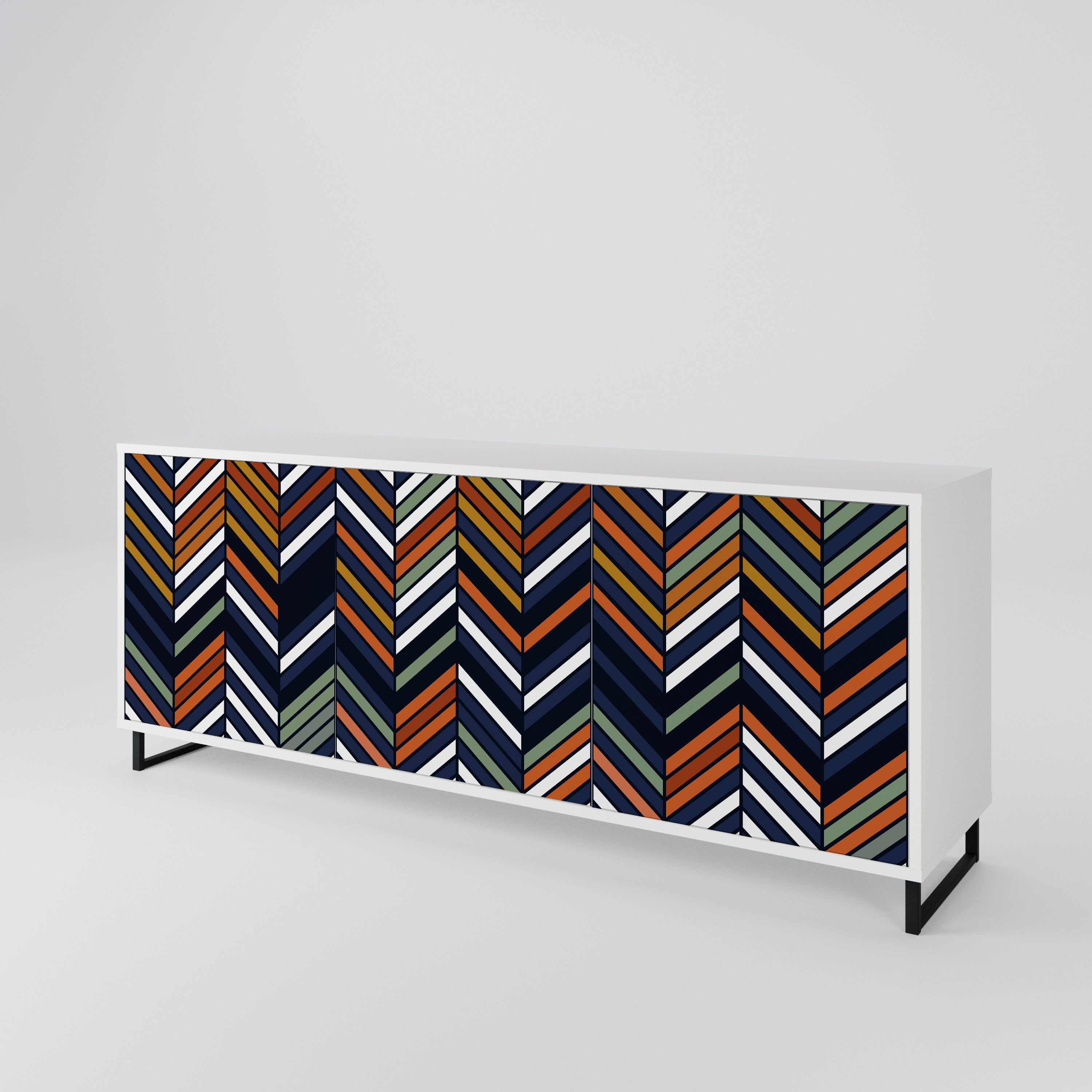 VIBRANT PATCHWORK 3-Door Sideboard