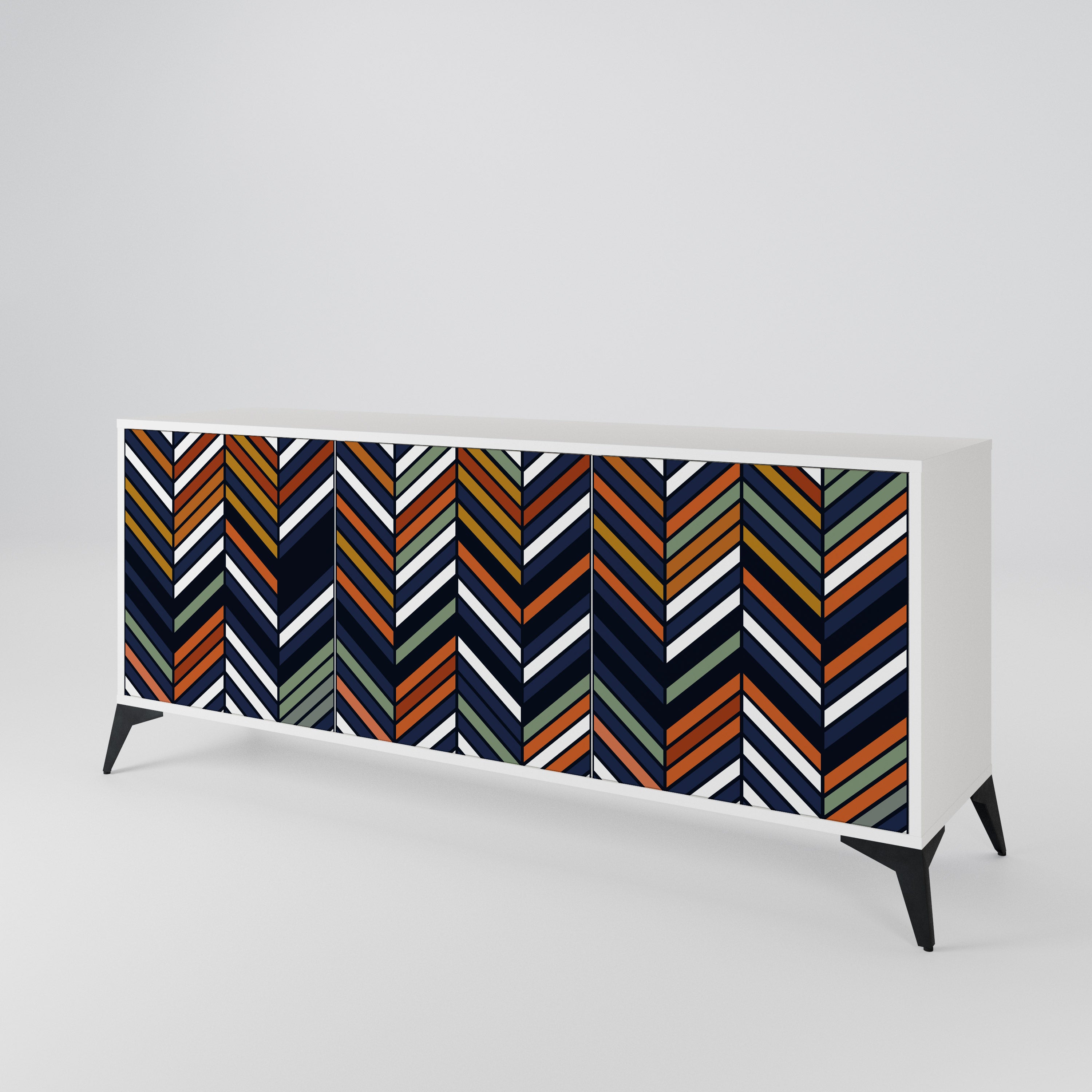 VIBRANT PATCHWORK 3-Door Sideboard