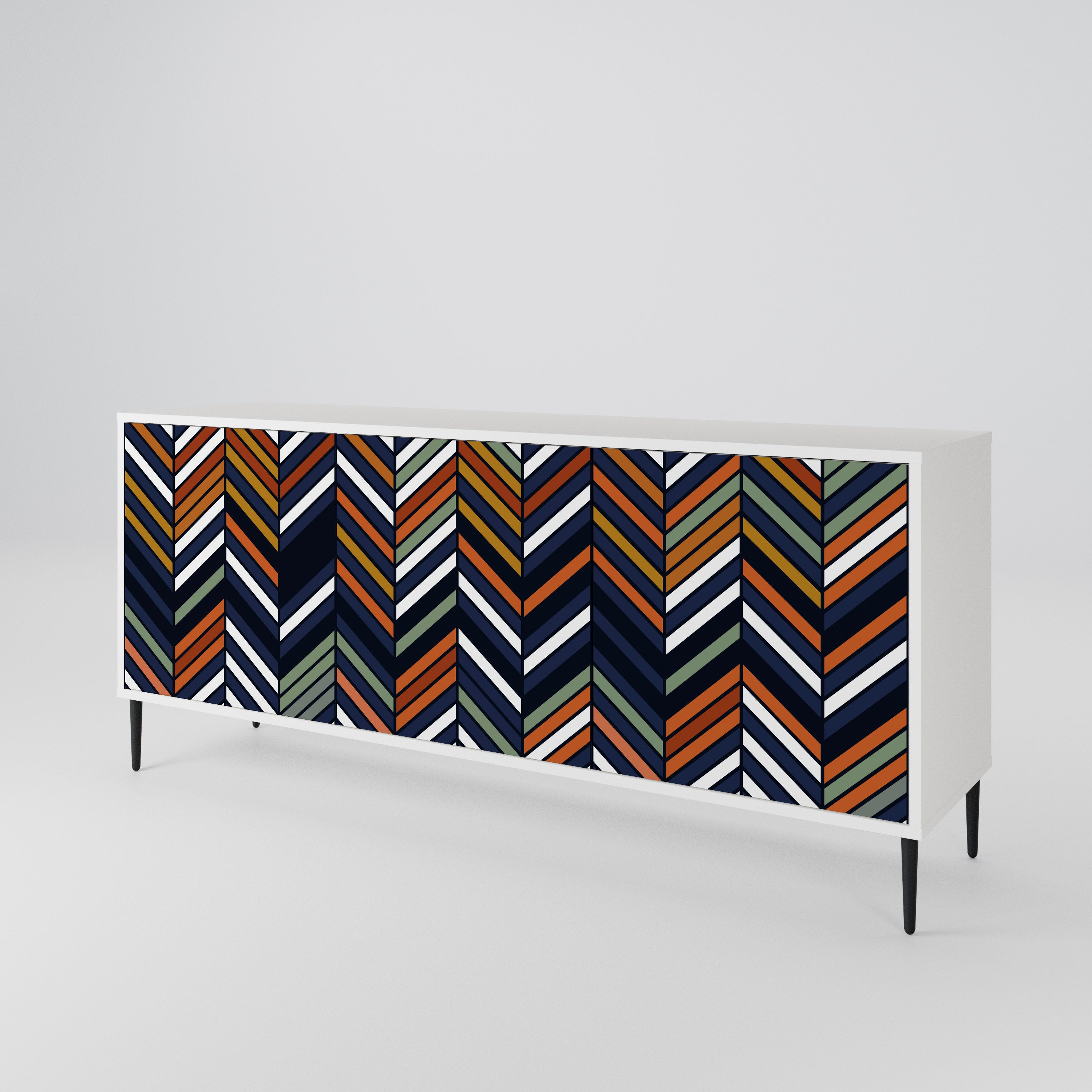 VIBRANT PATCHWORK 3-Door Sideboard