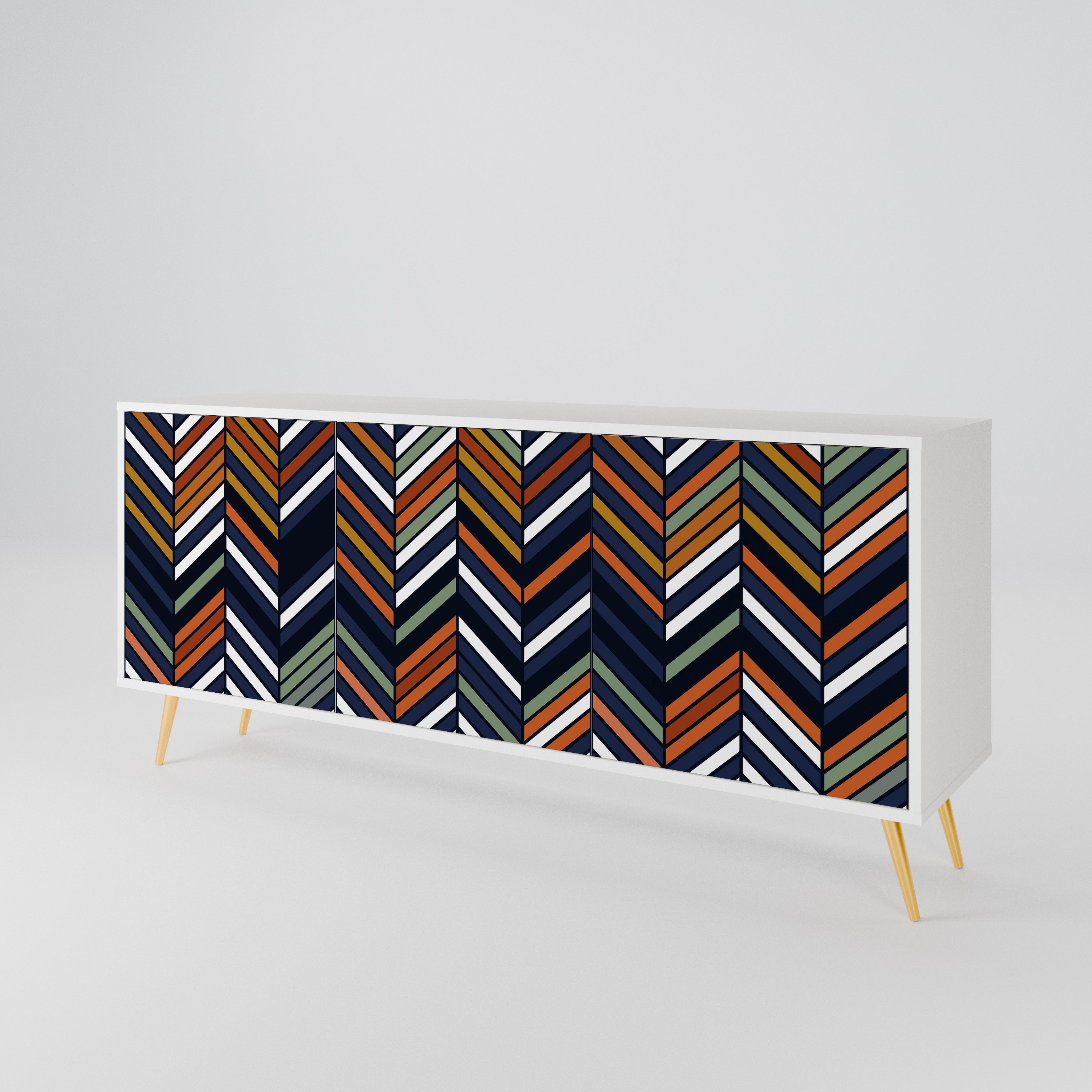 VIBRANT PATCHWORK 3-Door Sideboard