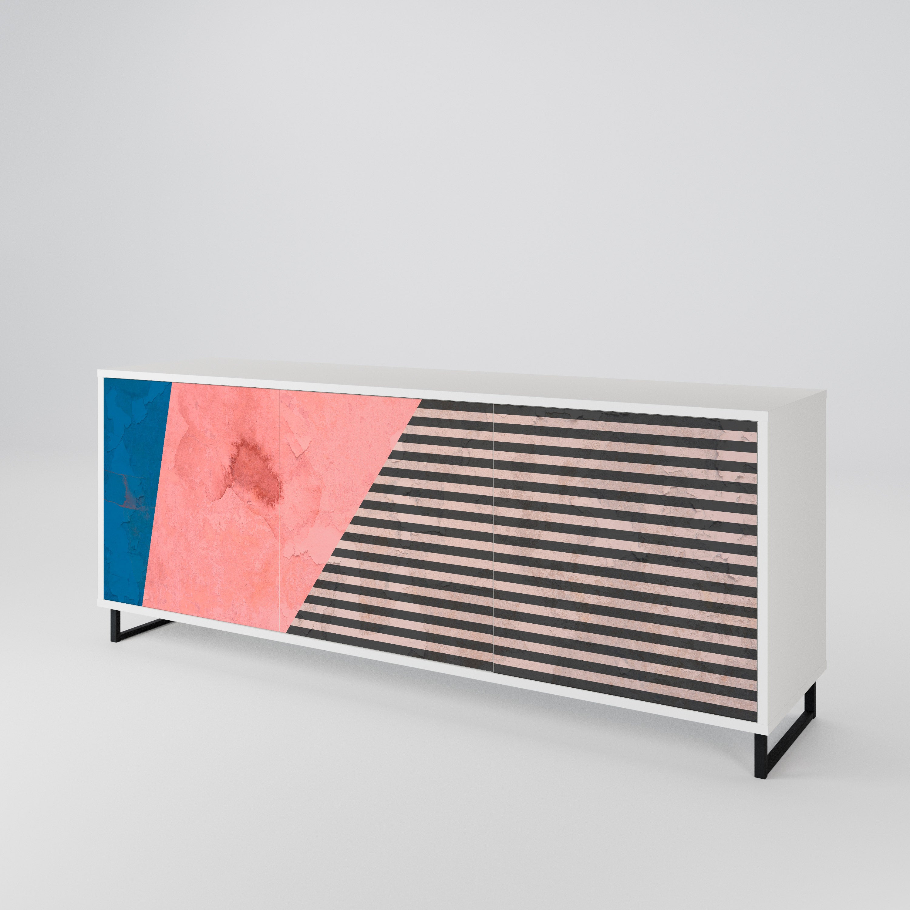 GLAMOROUS STRIPE 3-Door Sideboard