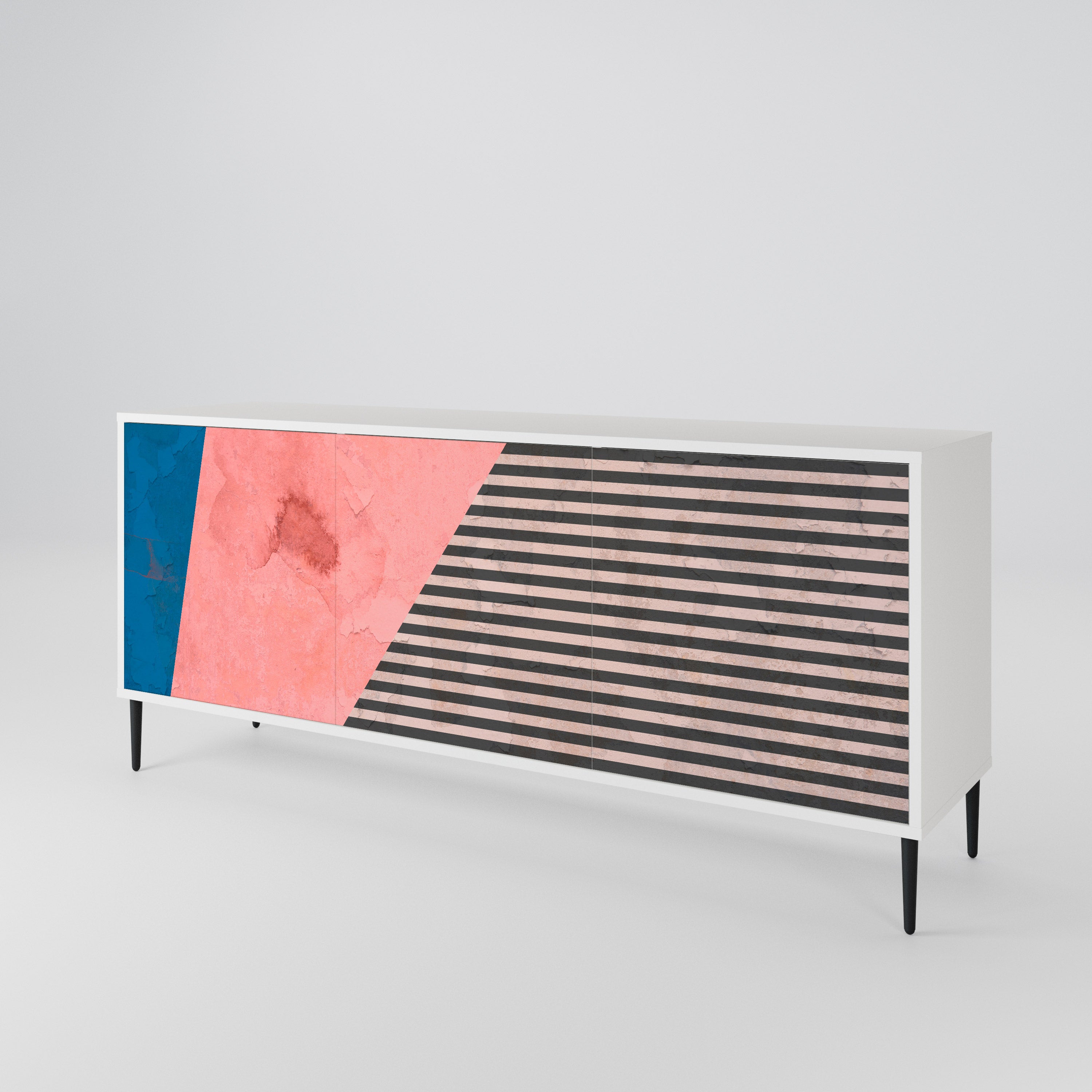 GLAMOROUS STRIPE 3-Door Sideboard