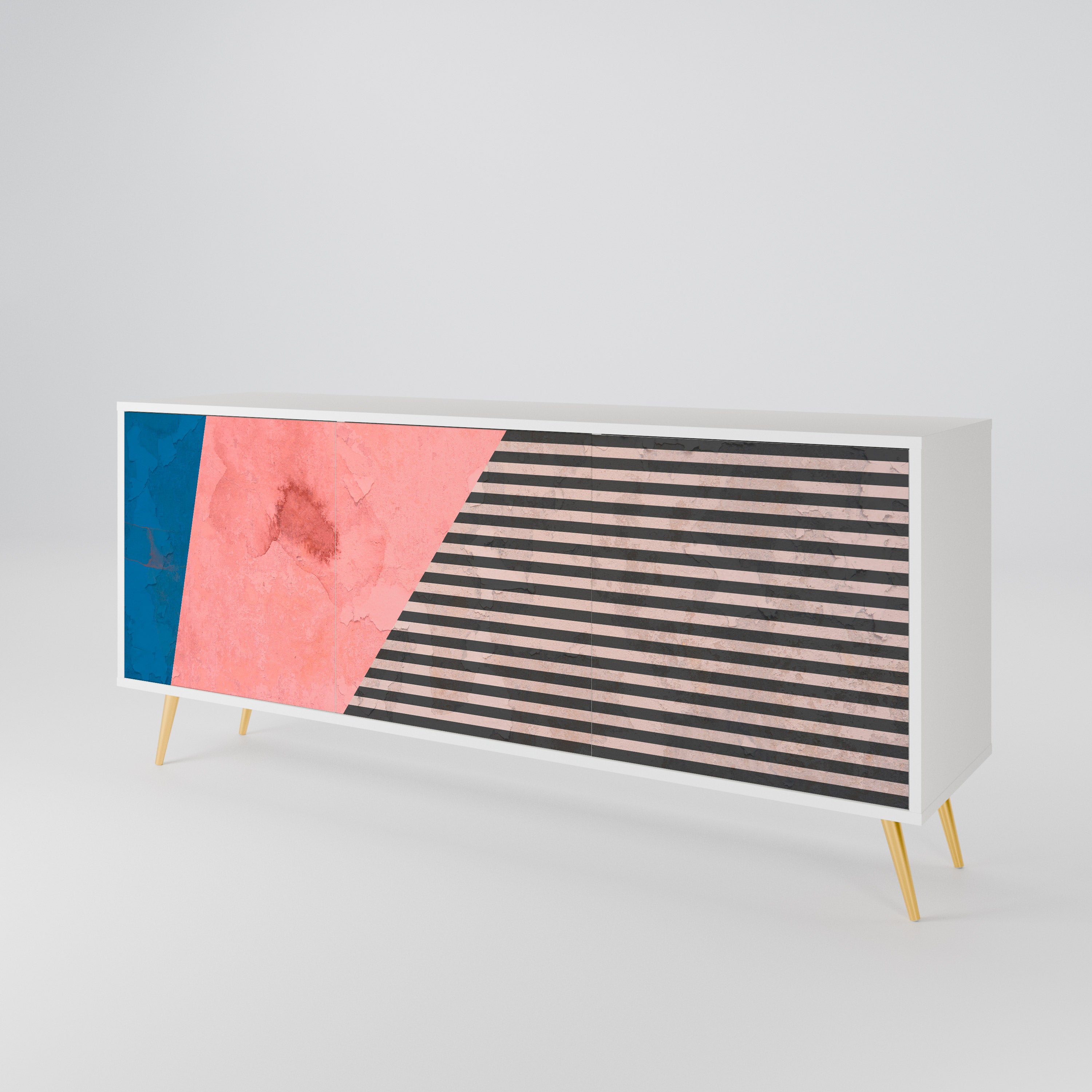 GLAMOROUS STRIPE 3-Door Sideboard