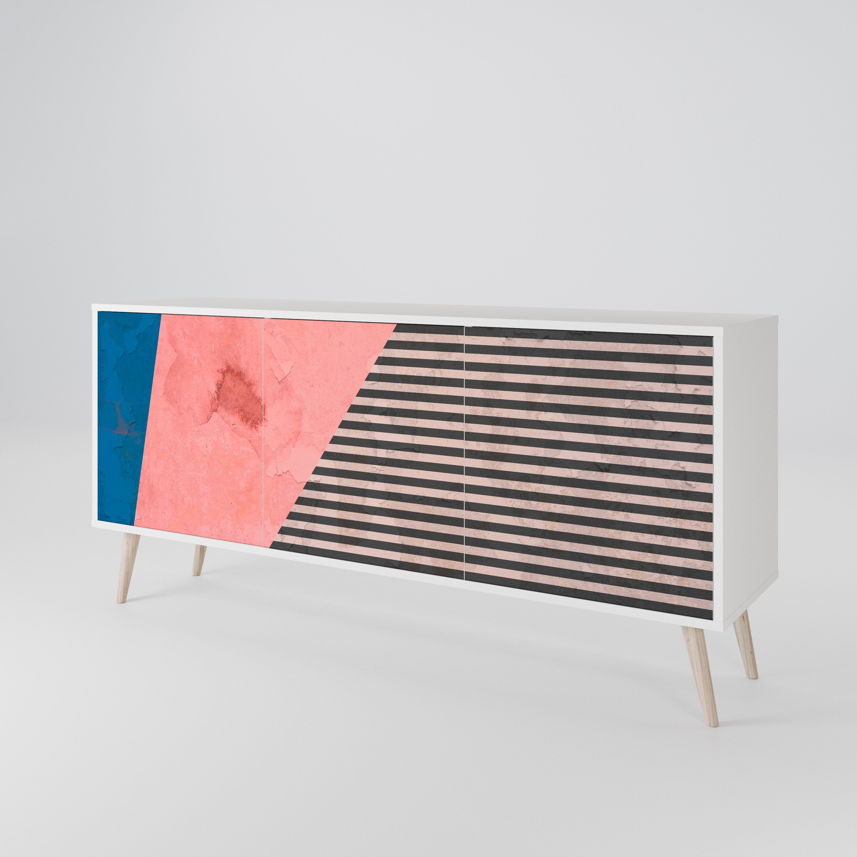GLAMOROUS STRIPE 3-Door Sideboard