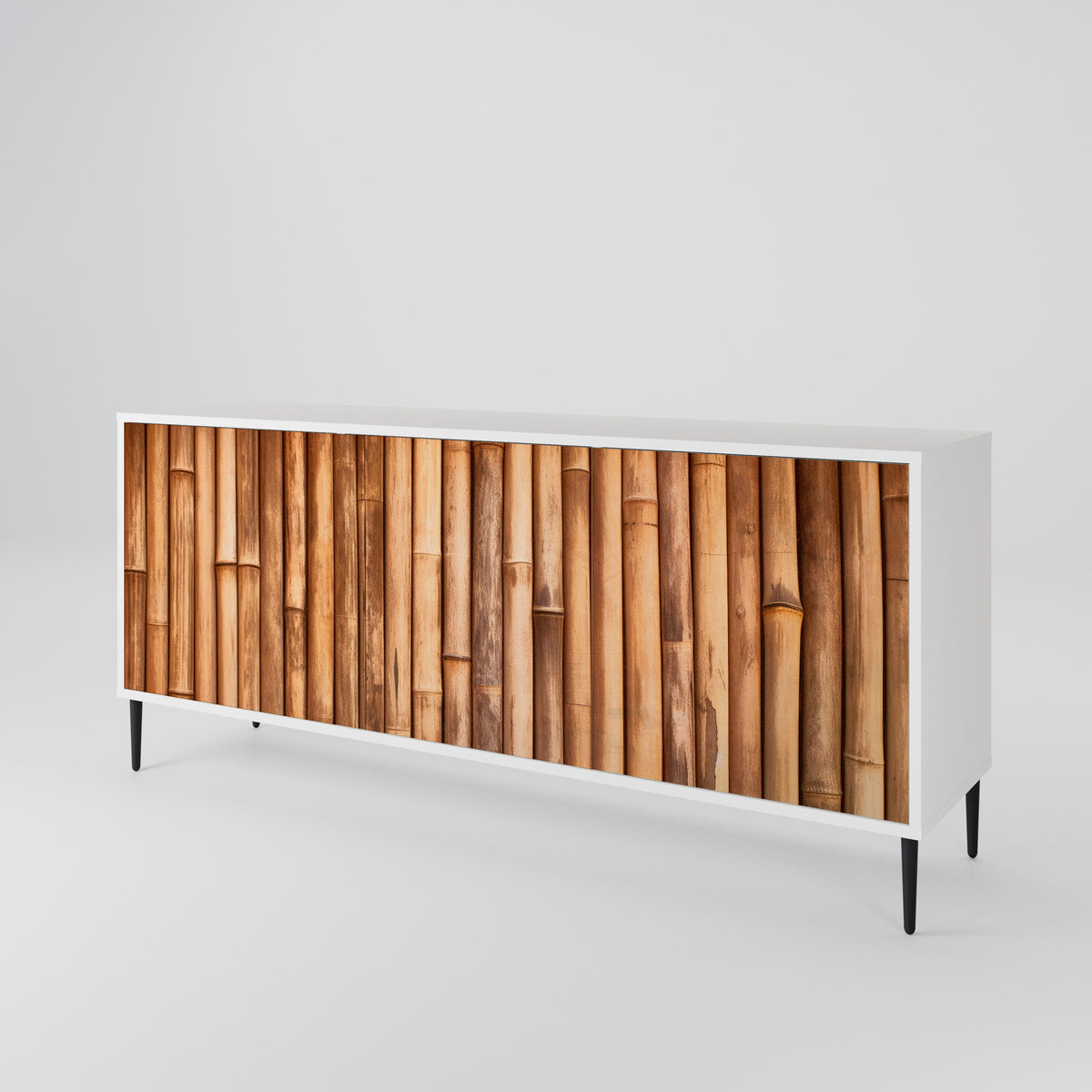 NATURAL WOOD 3-Door Sideboard