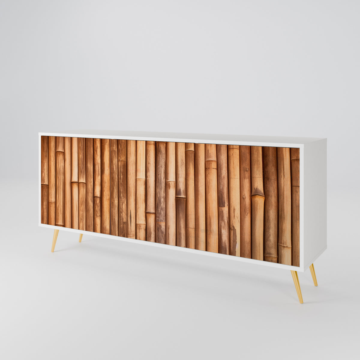 NATURAL WOOD 3-Door Sideboard